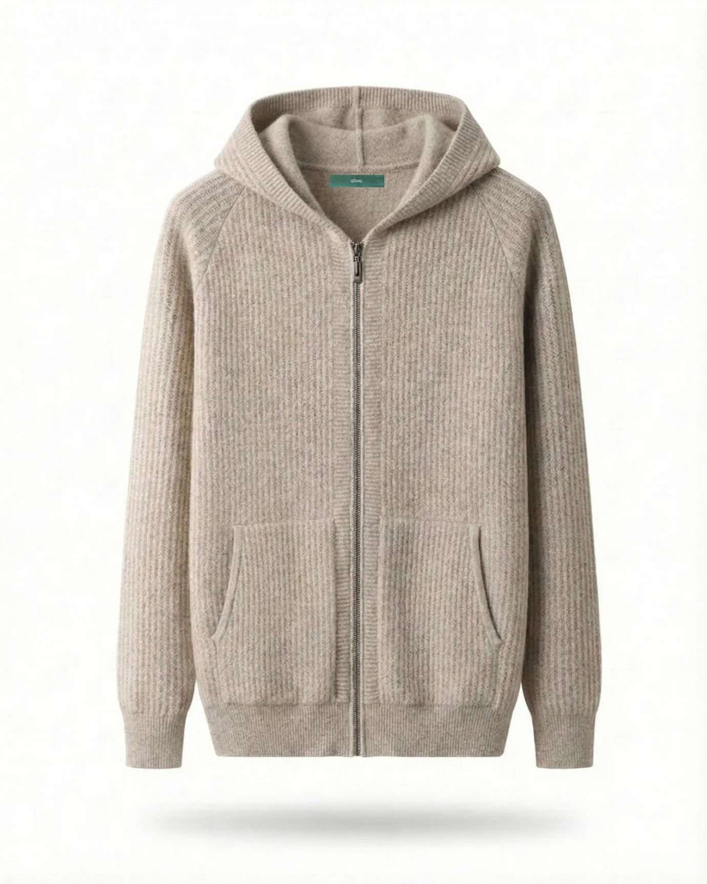 Thickened Wool Hooded Cardigan Zipper