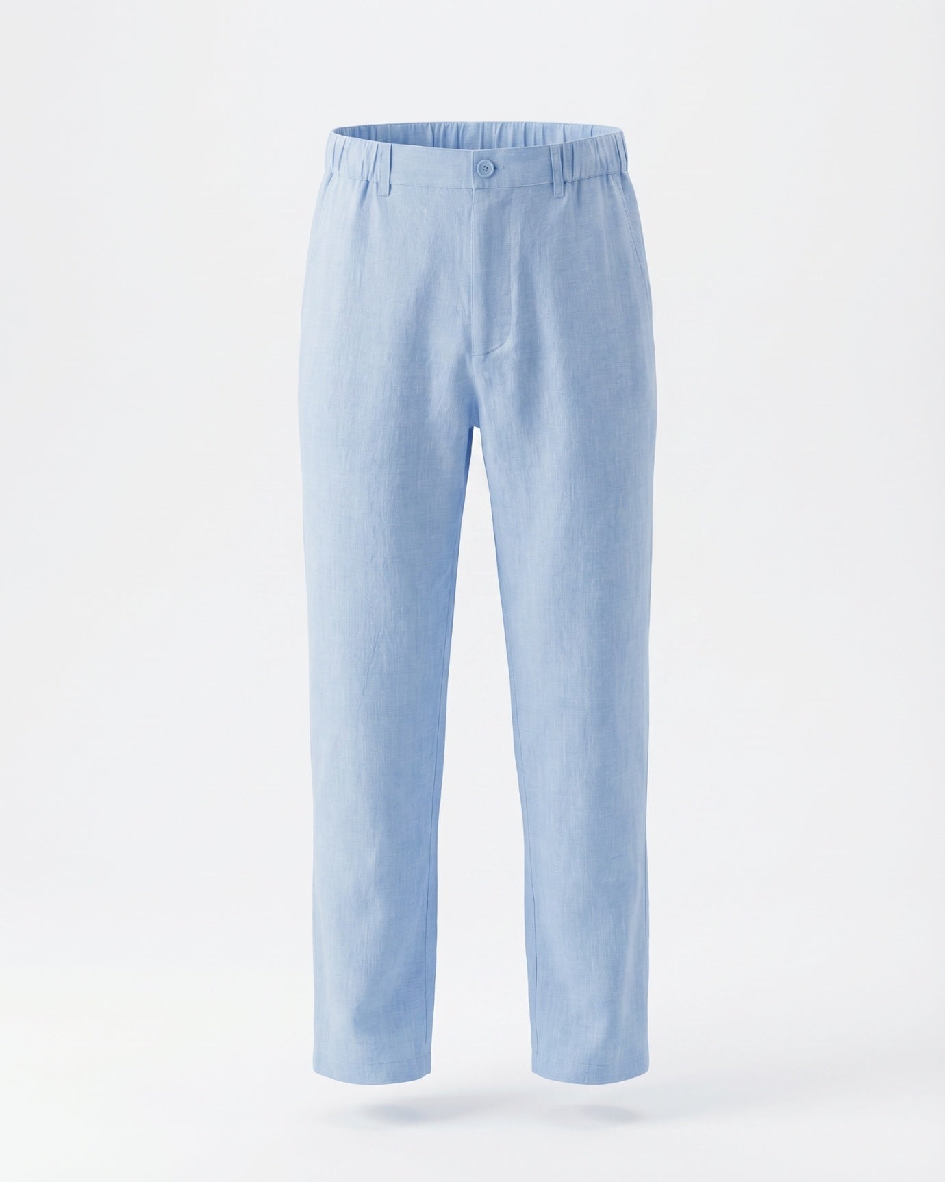 Marbella Linen Trousers –  Elastic Waist Relaxed Fit