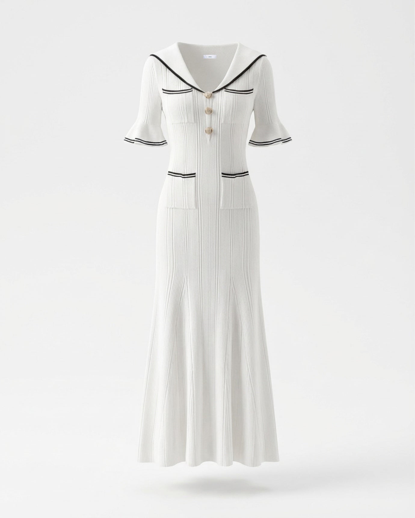 Mile Knit Dress with Special Collar