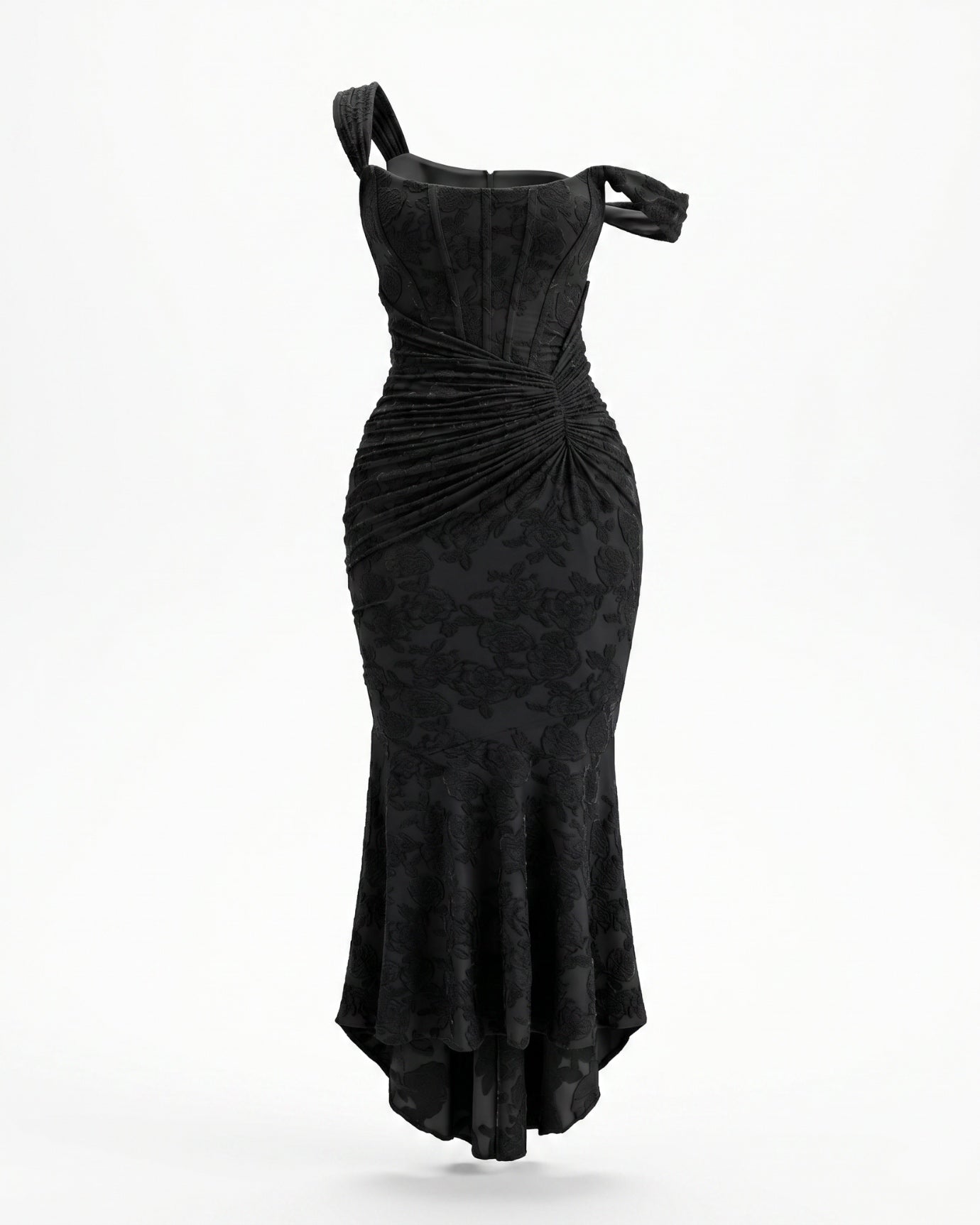 Fishbone pleated dress sleeveless