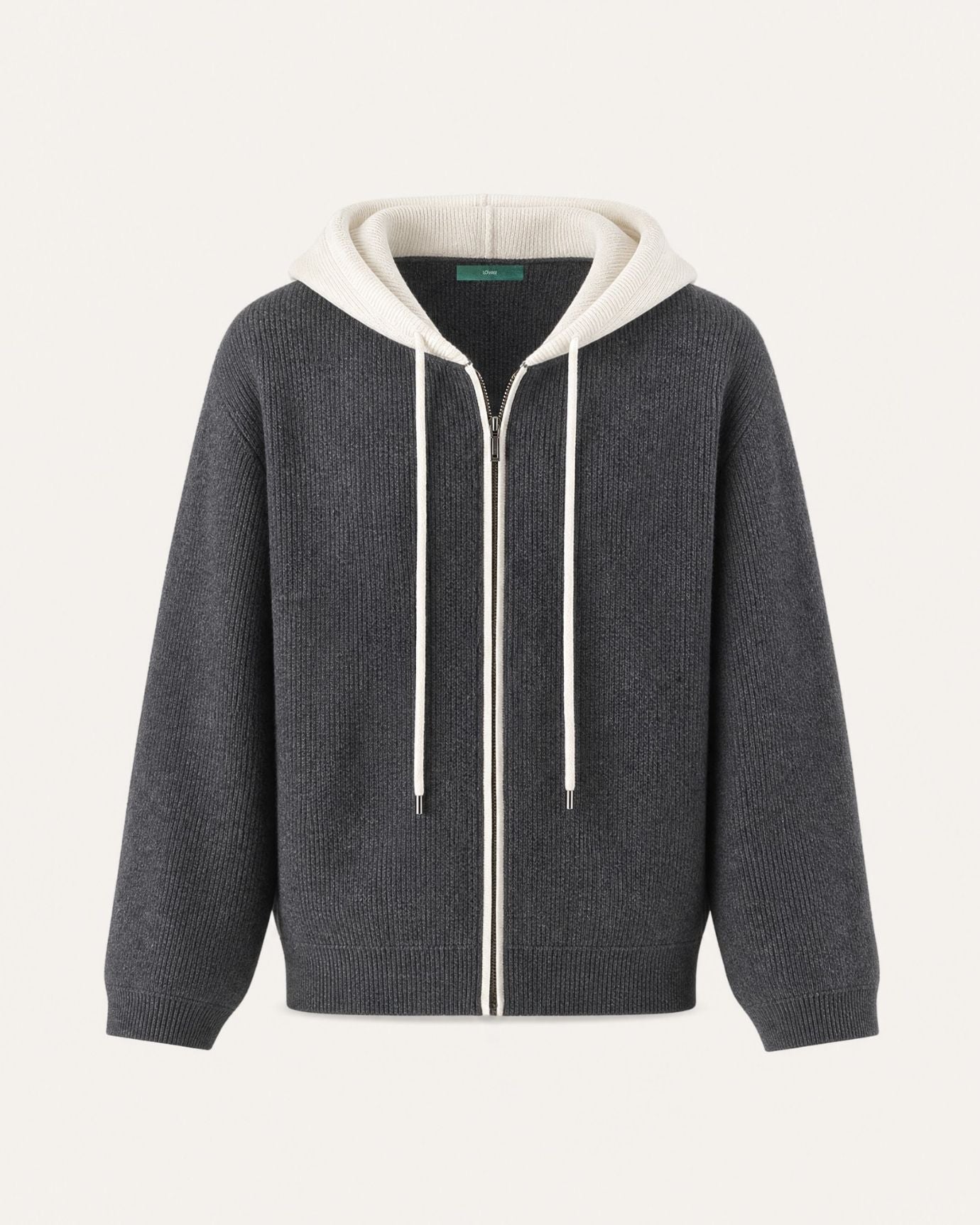 Paris Cashmere Wool Blend Hooded Cardigan