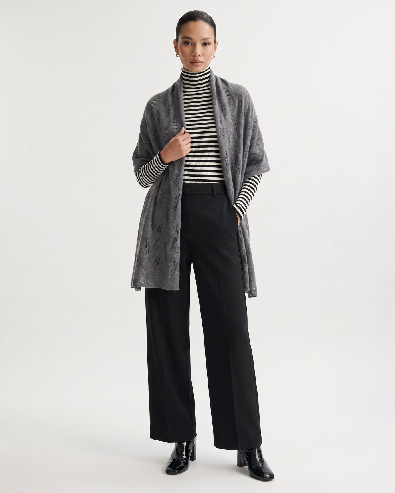 Michi Cashmere Leaf Scarf