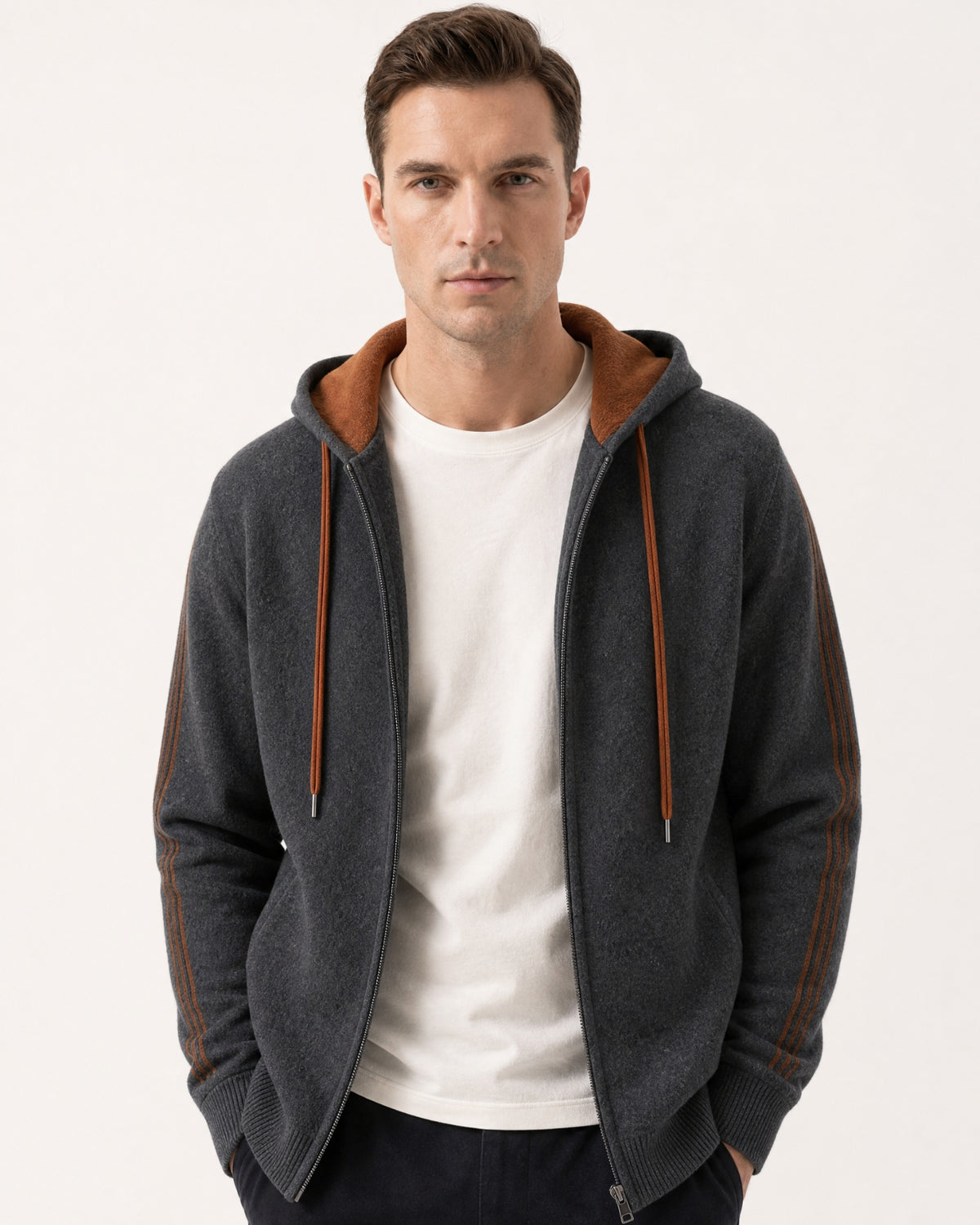 Munich Heavyweight Cashmere Zip-Up Hoodie