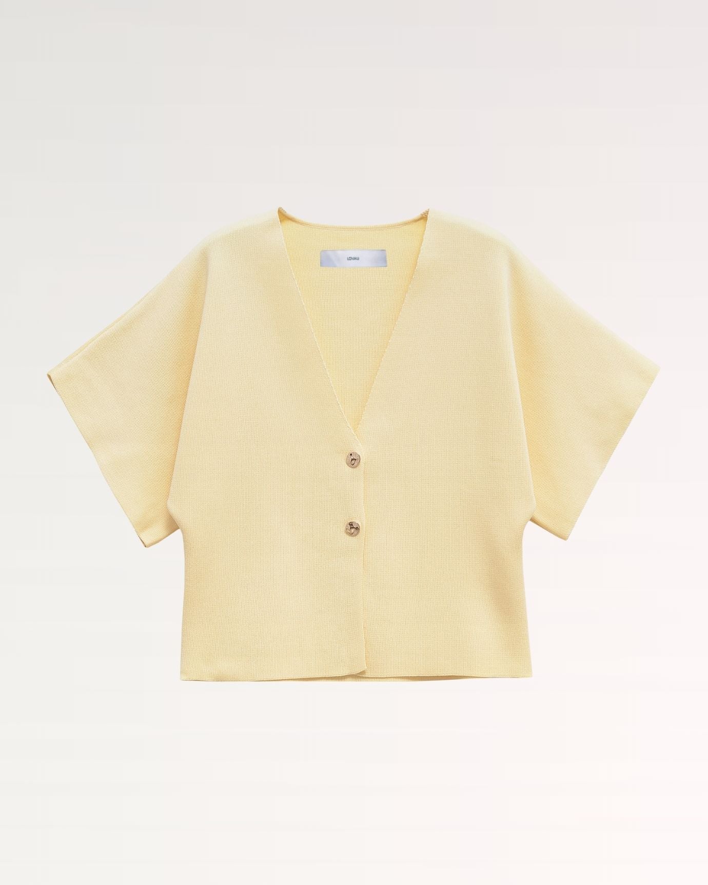 Lovau Basic Short Sleeve Knitted Shirt
