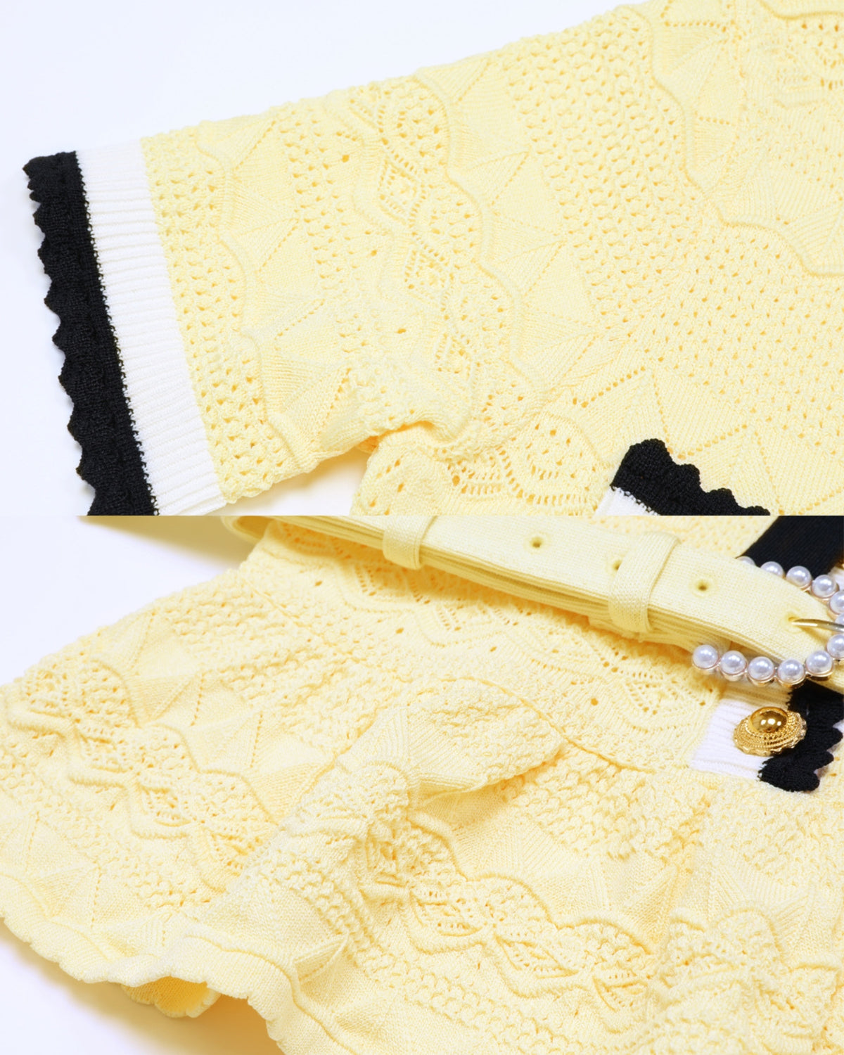 Diva Slim-Fit Knit Crewneck Set Top & Skirt