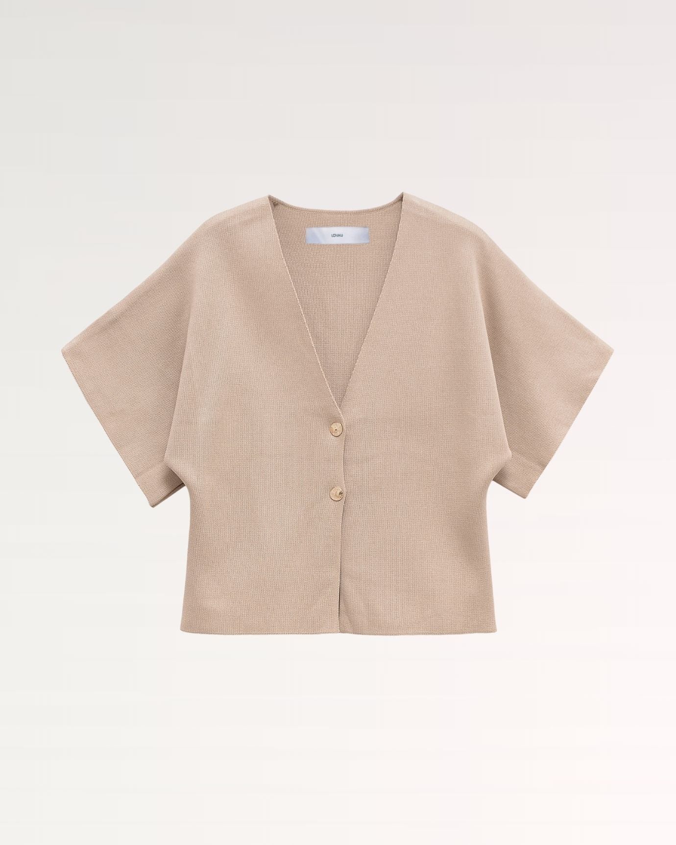 Lovau Basic Short Sleeve Knitted Shirt