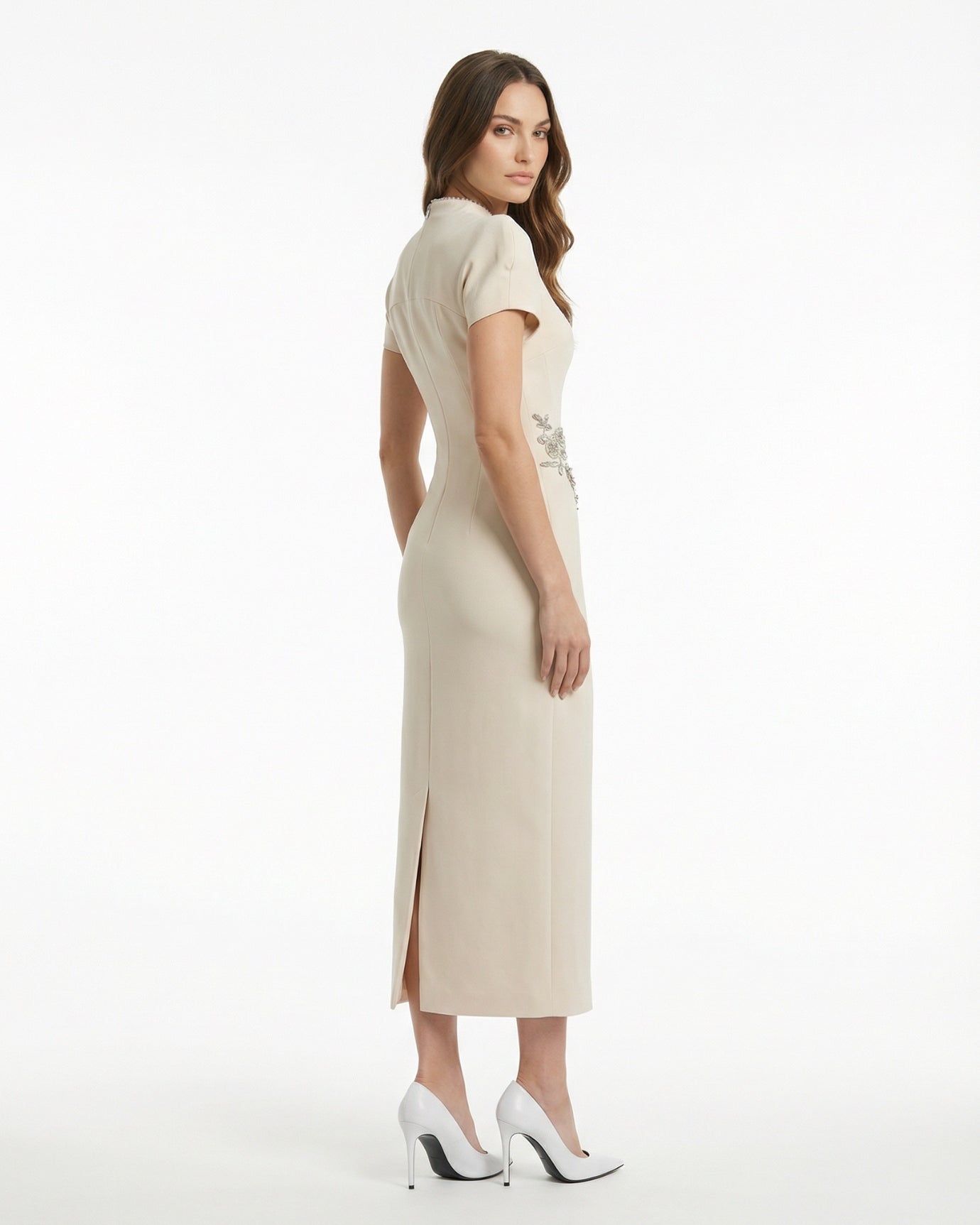 Cindie Handcrafted beaded floral dress