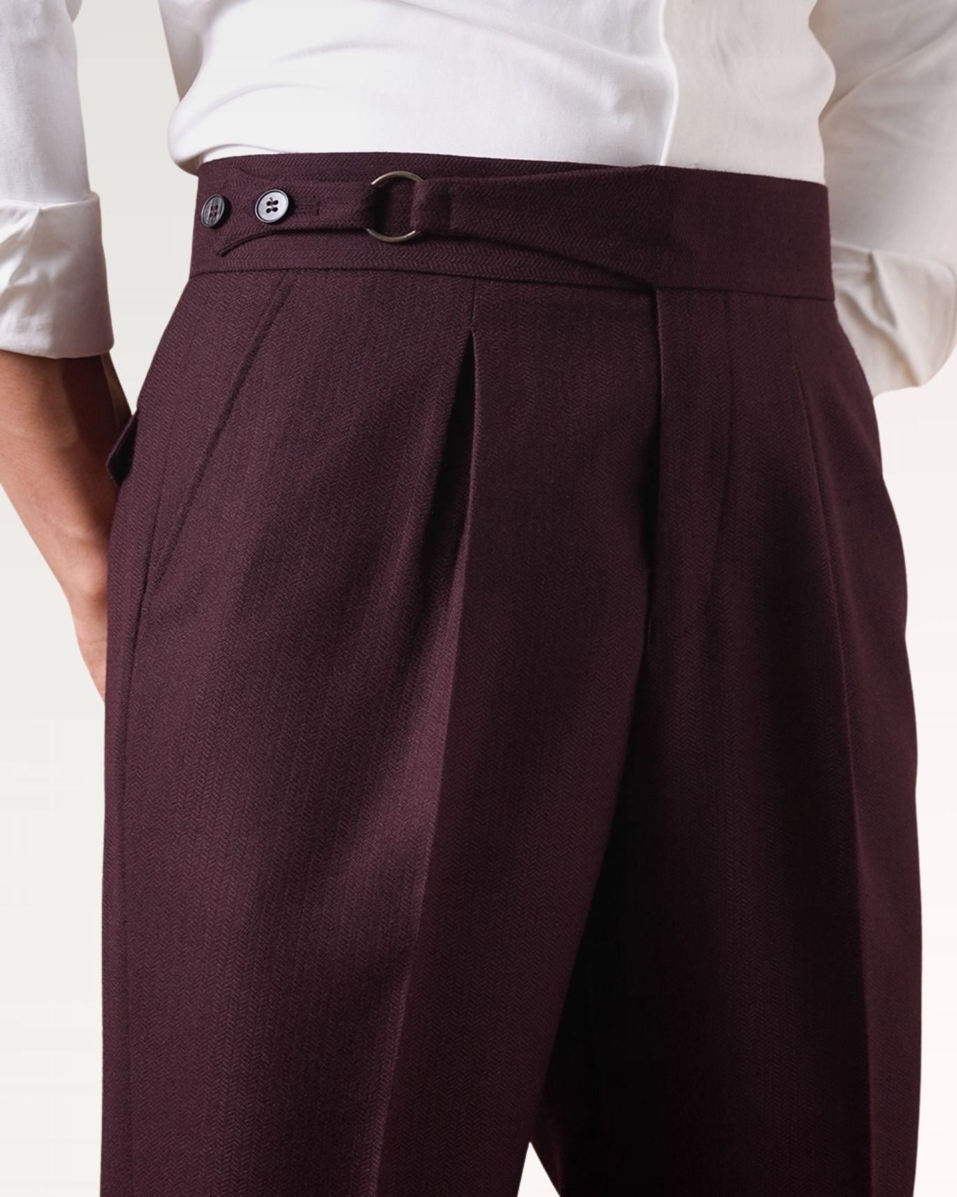 Classic business trousers combining durability and polished high waist style