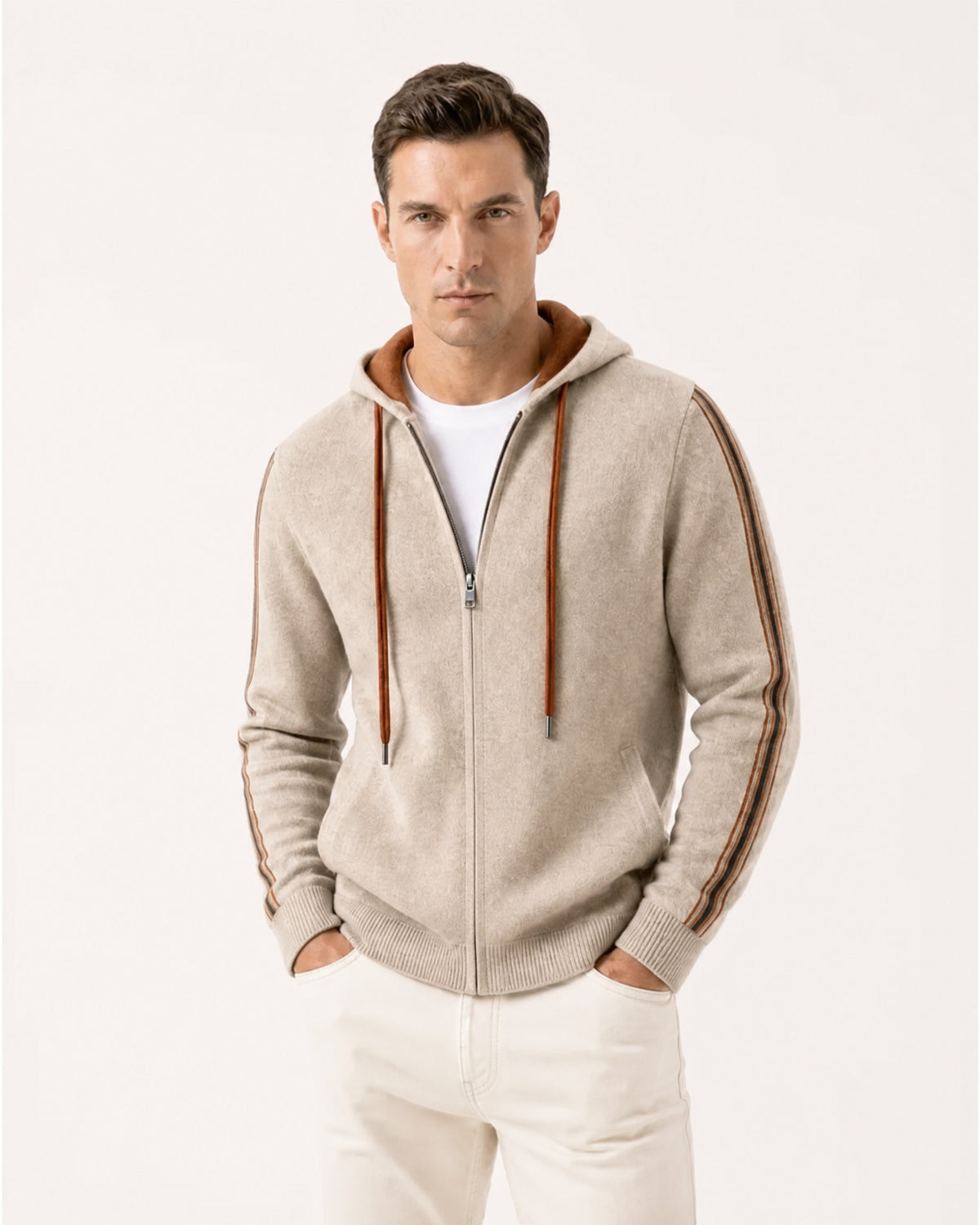 Munich Heavyweight Cashmere Zip-Up Hoodie