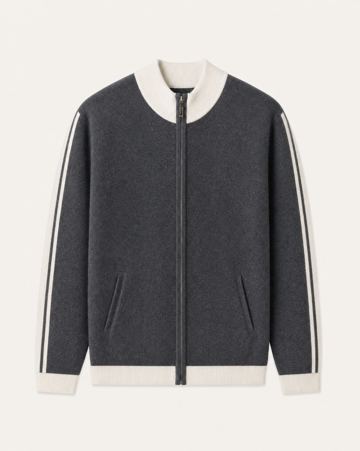 High-End Thick Cashmere Zip Cardigan Jacket Limited Edition
