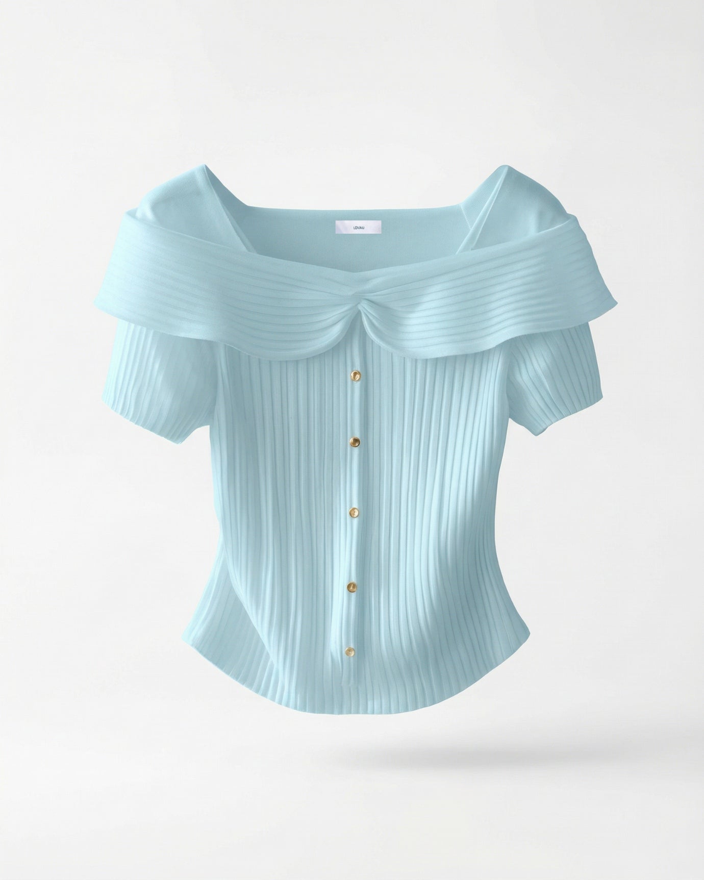 Frenchie Square Collar Short-sleeved