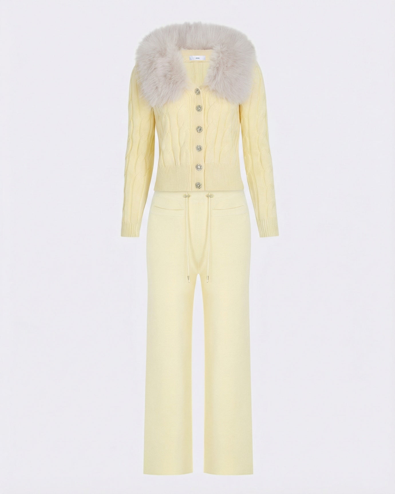 Lera Set Cardigan Fur & Pants