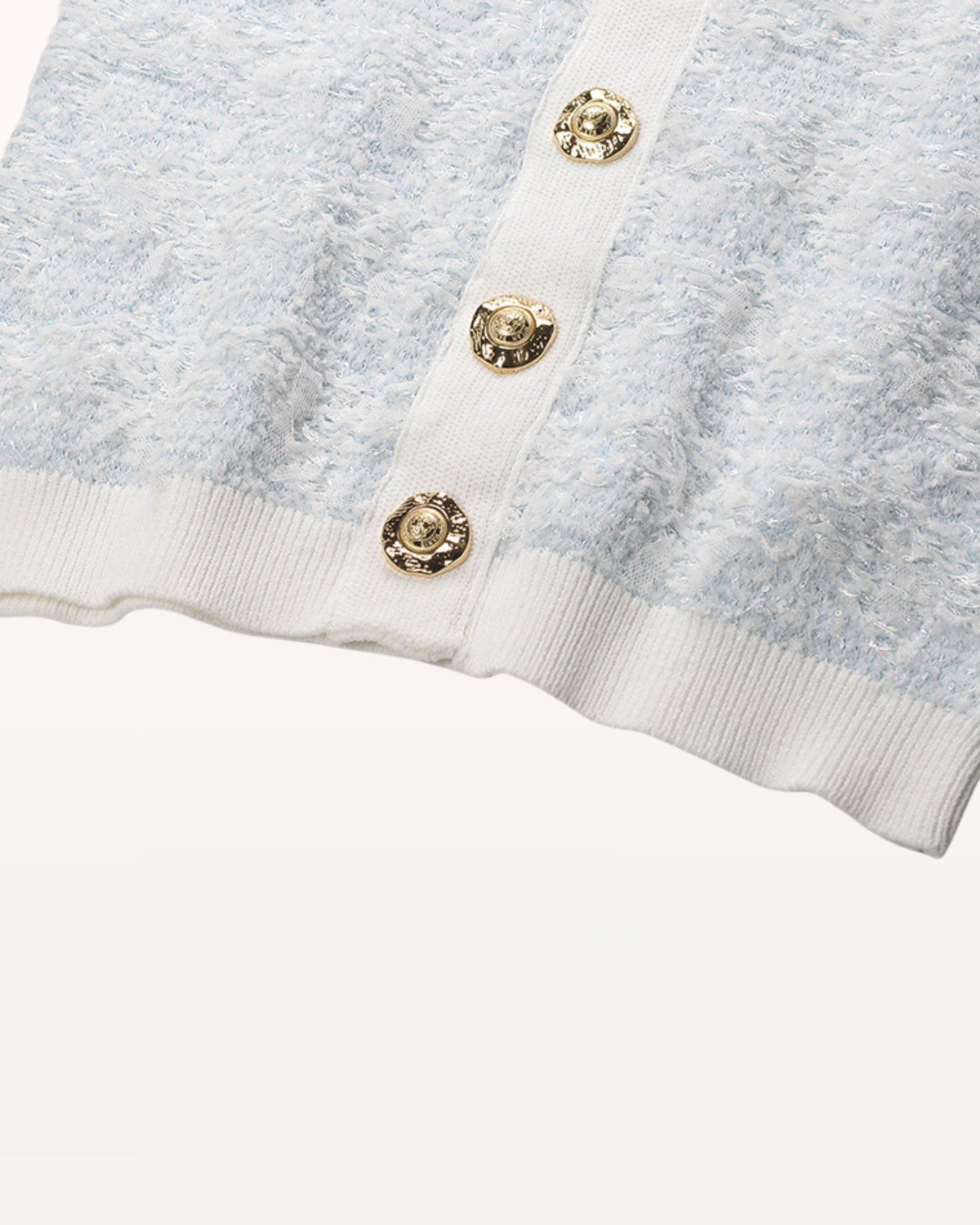 Mandelieur Color-Blocked Short Cardigan Jacket + Pencil Skirt Set