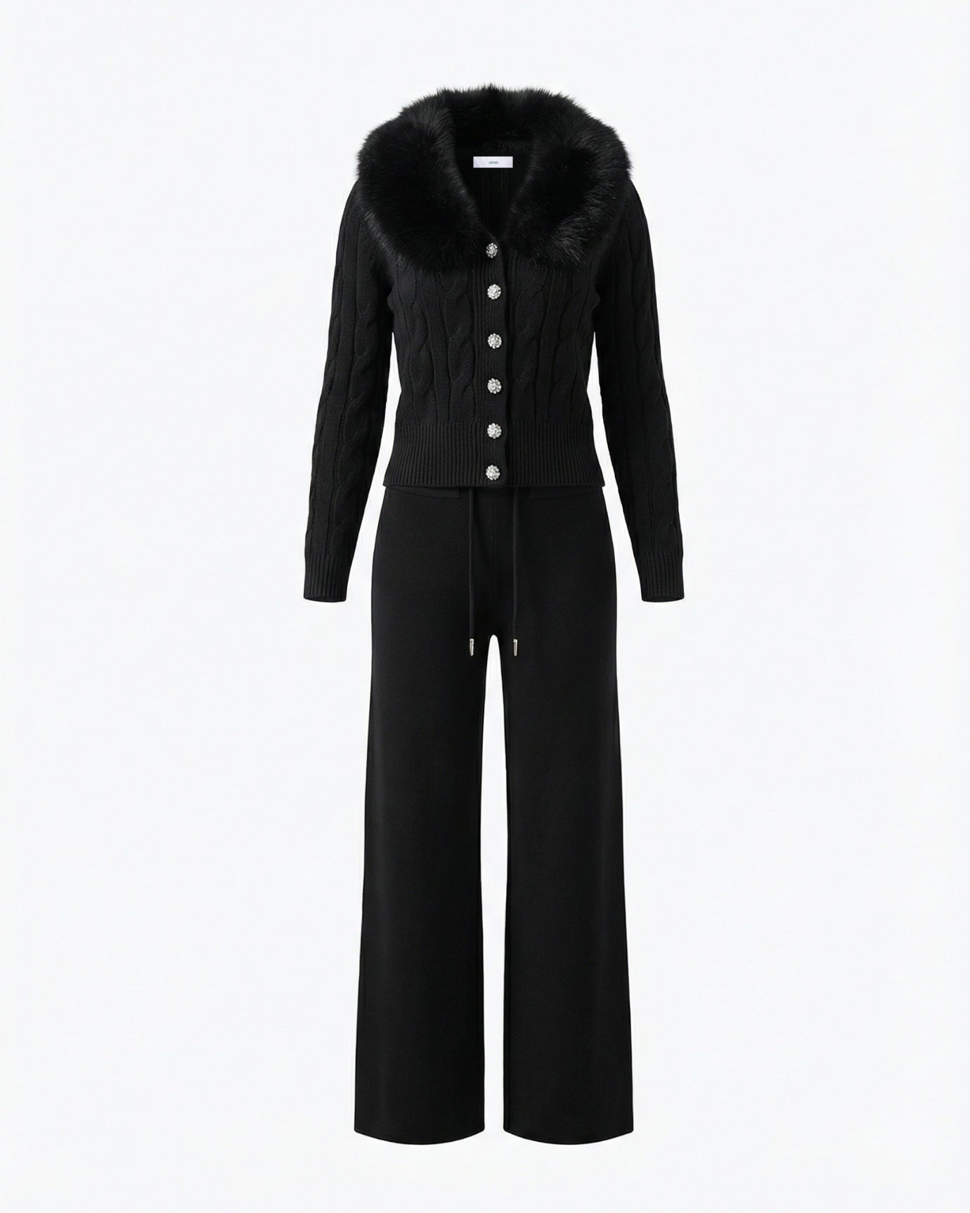 Lera Set Cardigan Fur & Pants