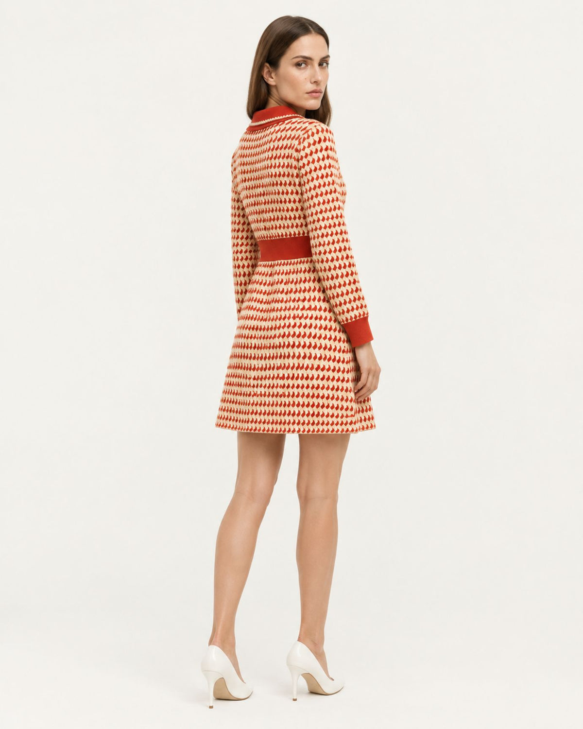 Limited Edition Metallic-Woven Slim-Fit Sweater Dress