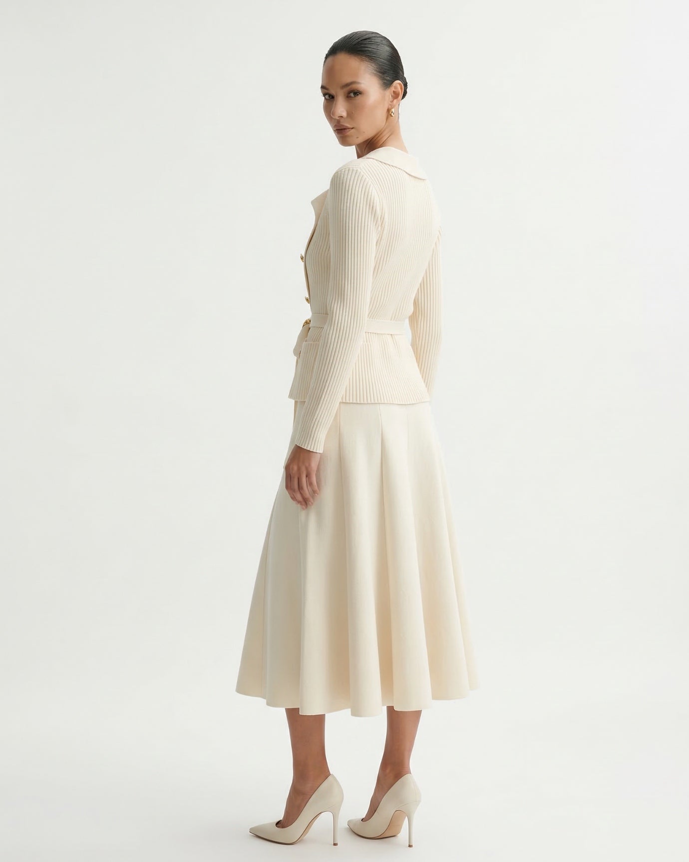 Conjunto de punto Kris – Suéter y falda