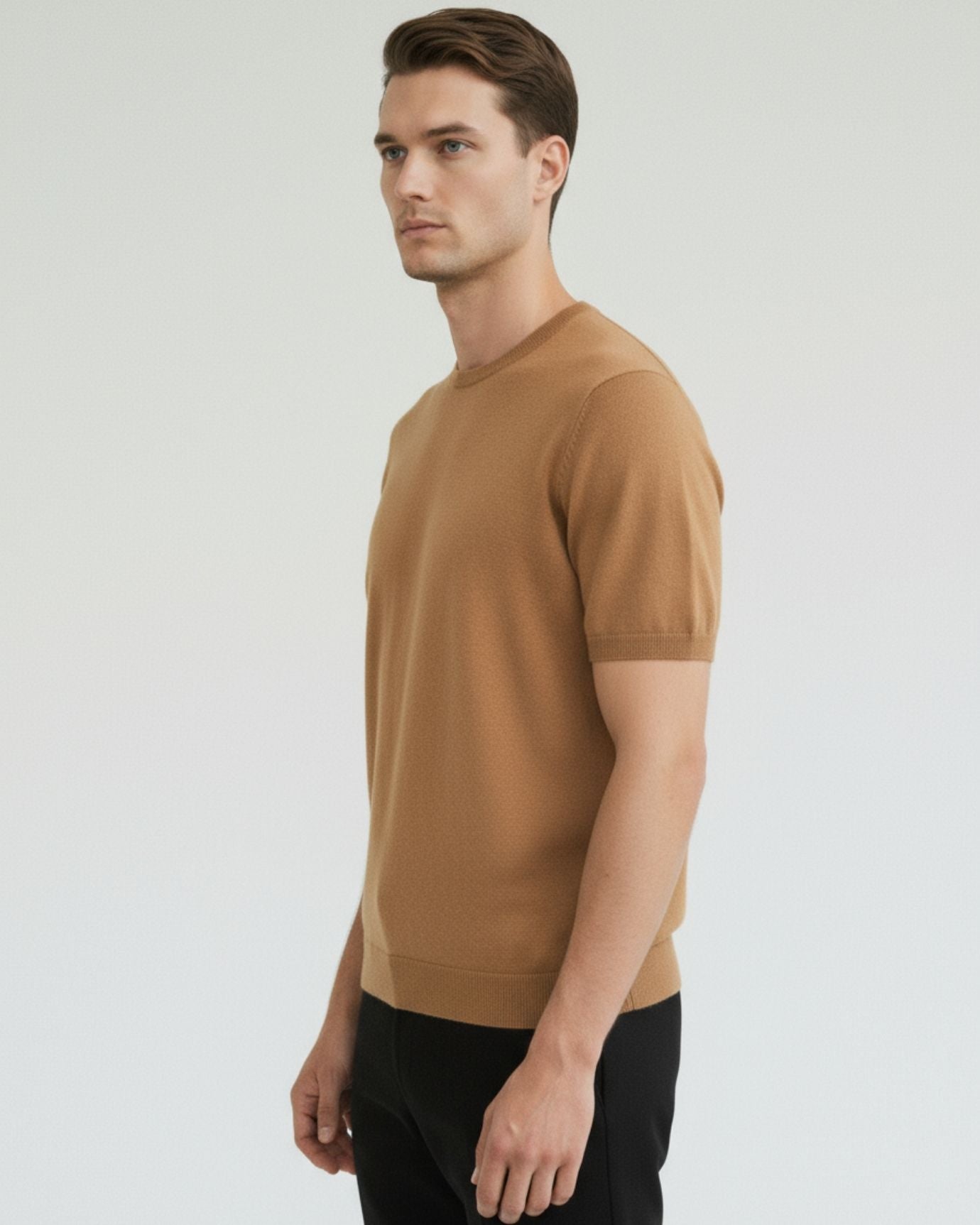 Wool T-Shirt Short Sleeve Cashmere Base Layer