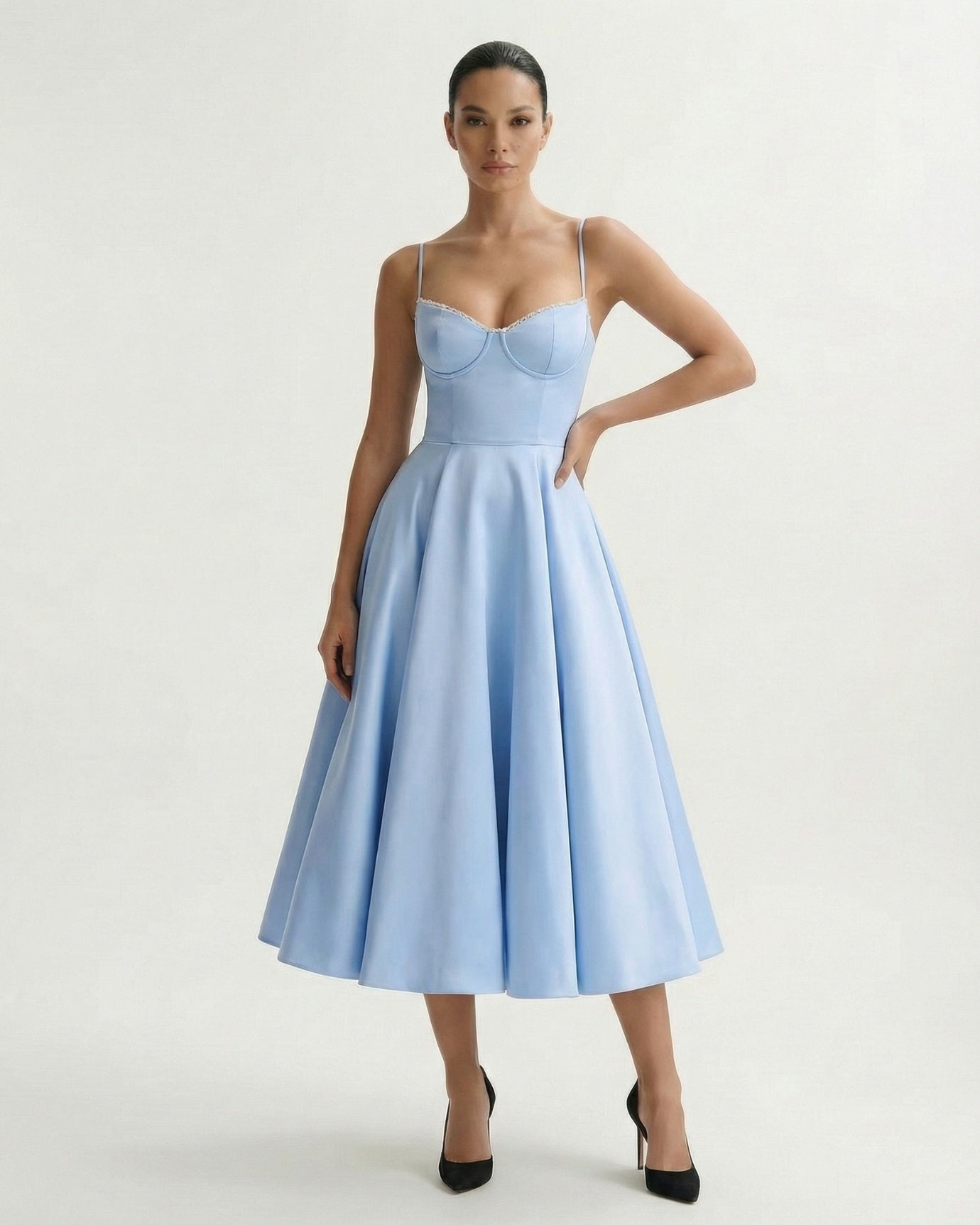 Giulia Midi Light Blue Dress