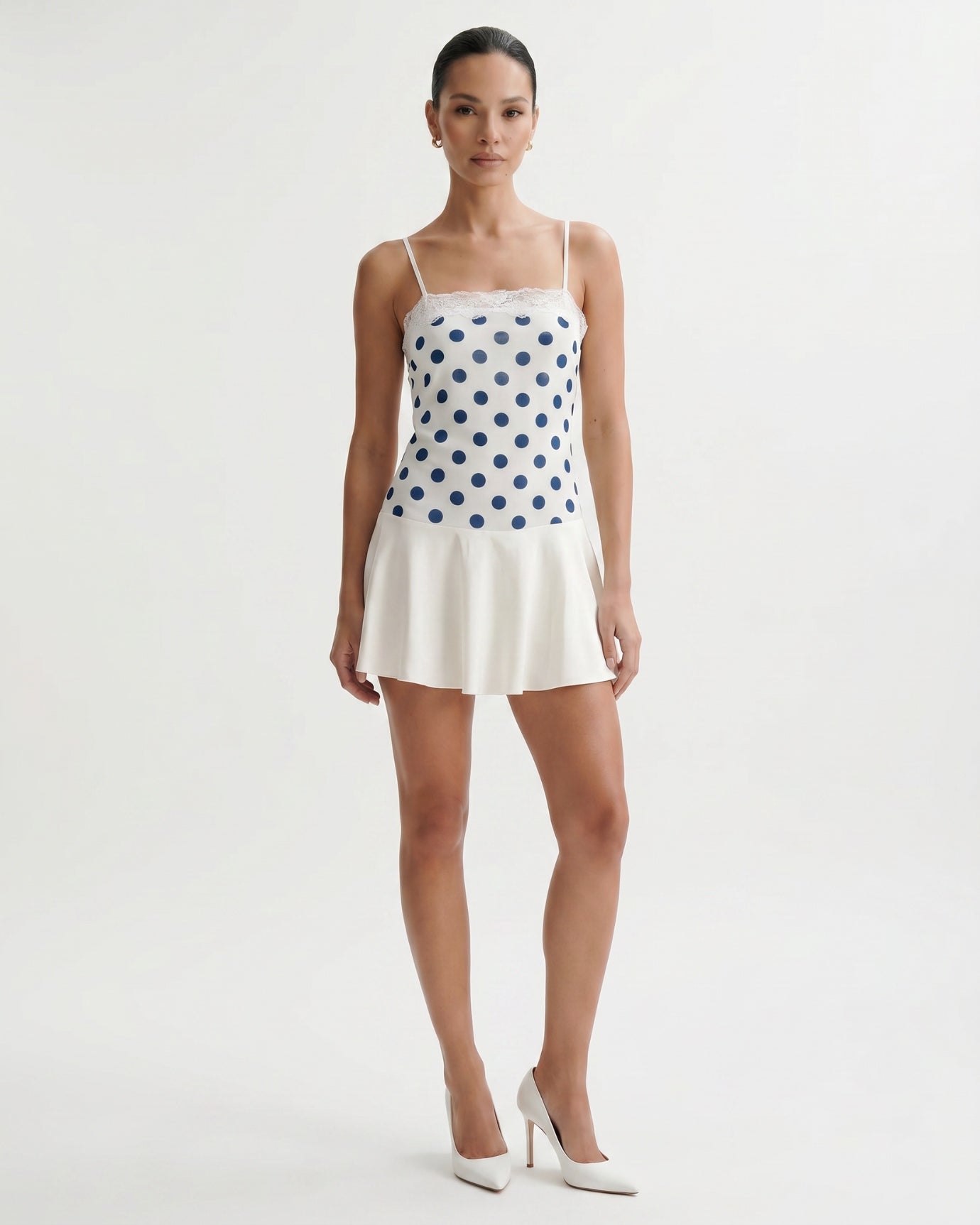 Dreamy Polka Dot Suspender Dress