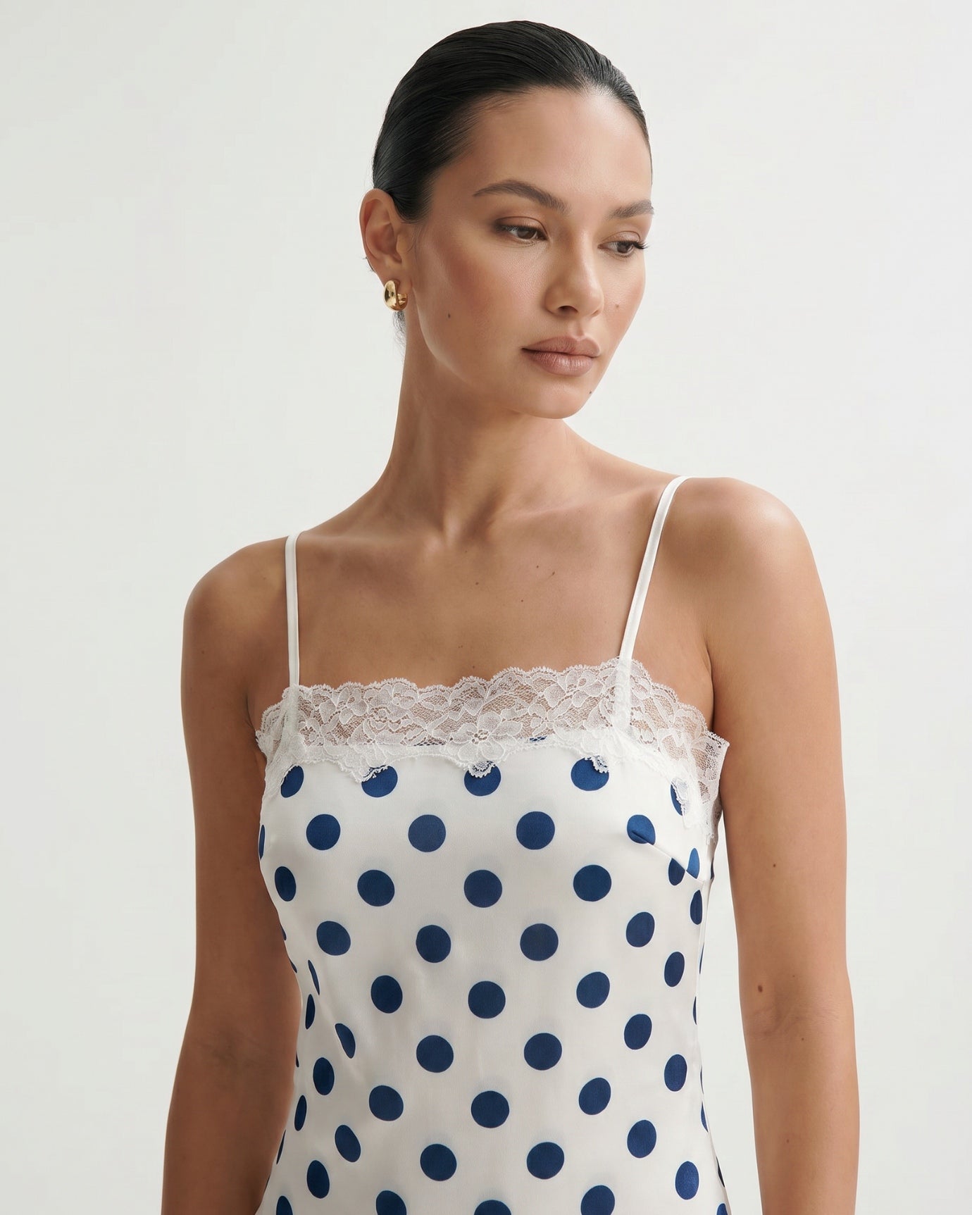 Dreamy Polka Dot Suspender Dress