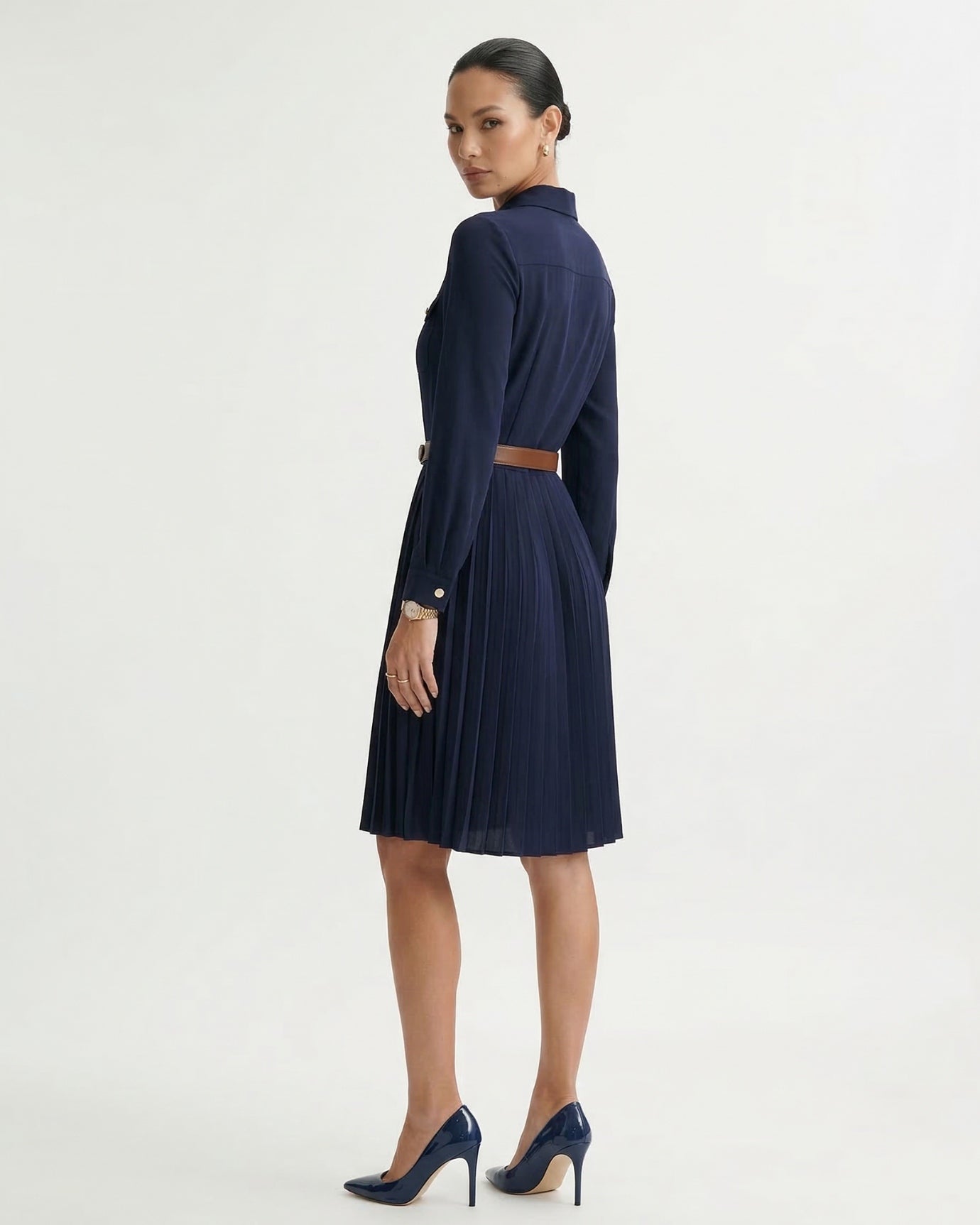 Sara Pleated Skirt Dress