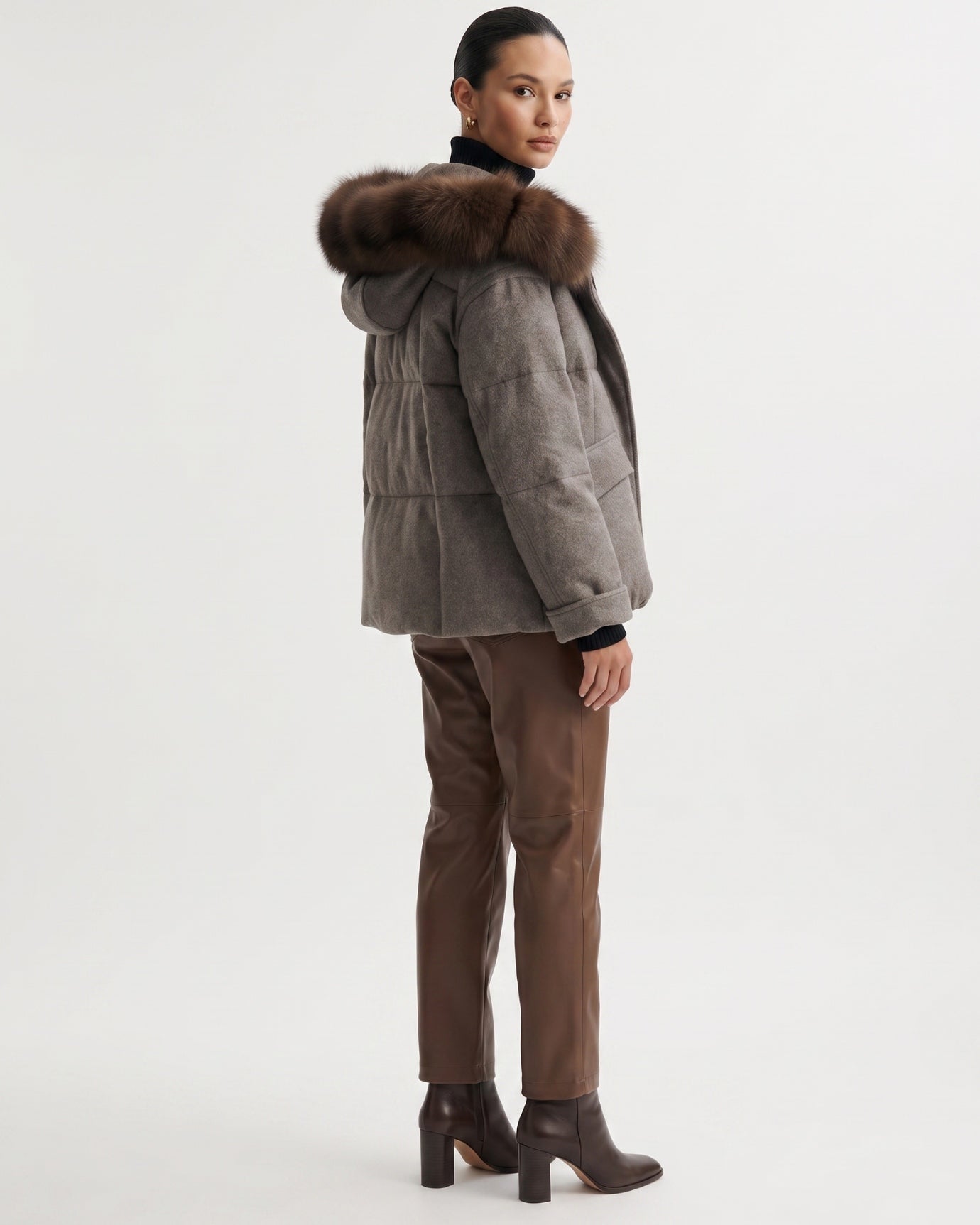 Down Jacket Fox Fur Collar Thick Insulated Parka