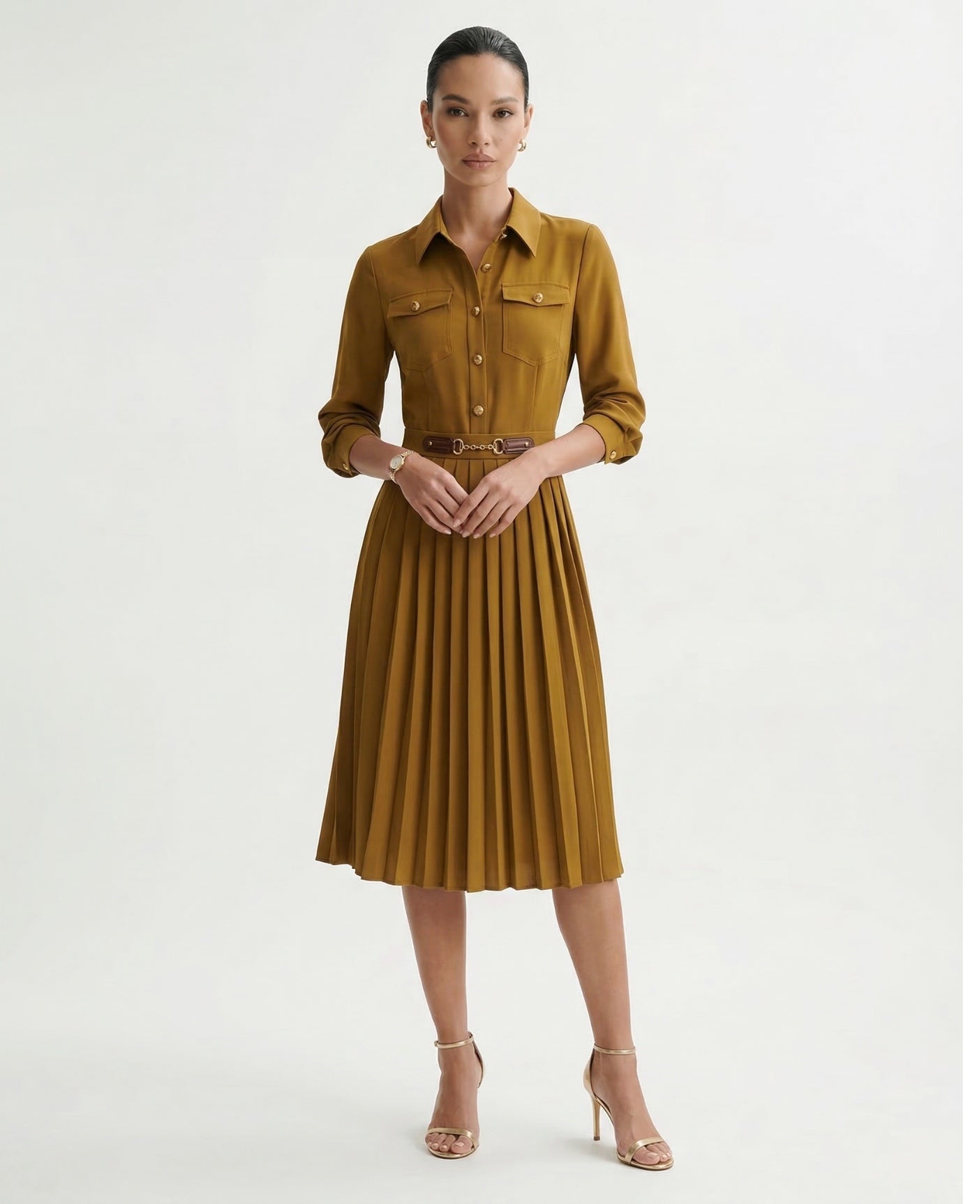 Sara Pleated Skirt Dress