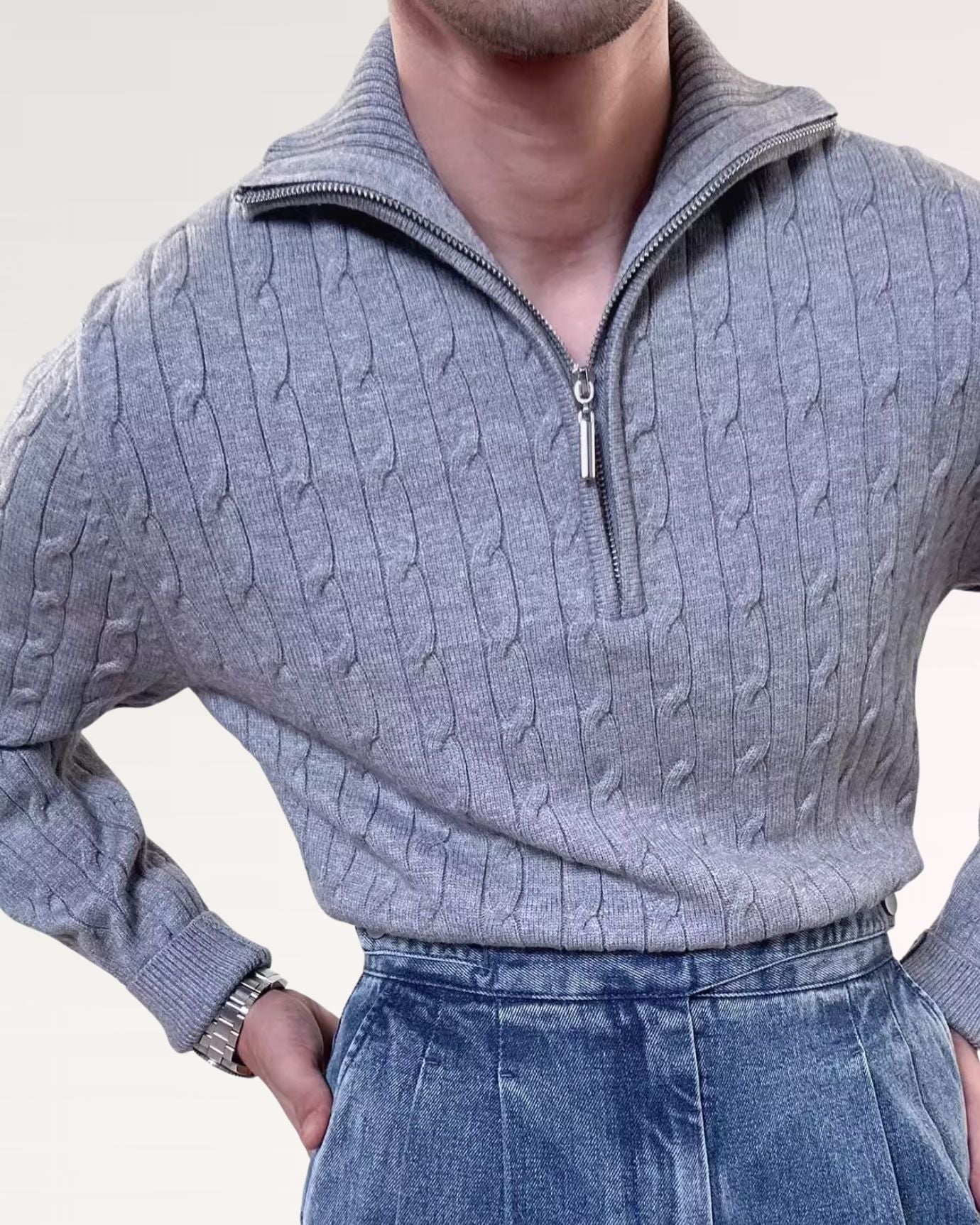 Old Money Retro Sweater 
