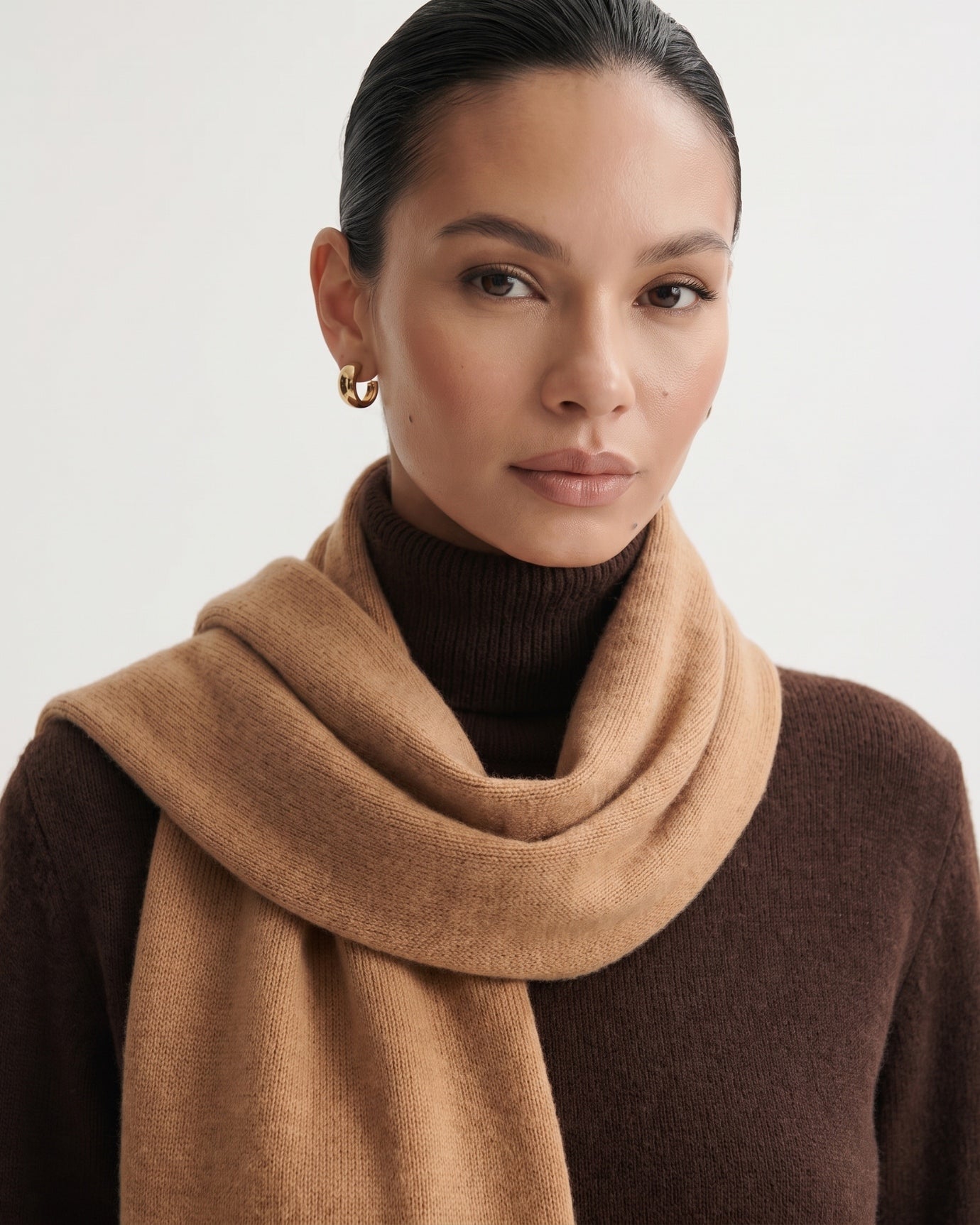 NY Cashmere Scarf Knitted