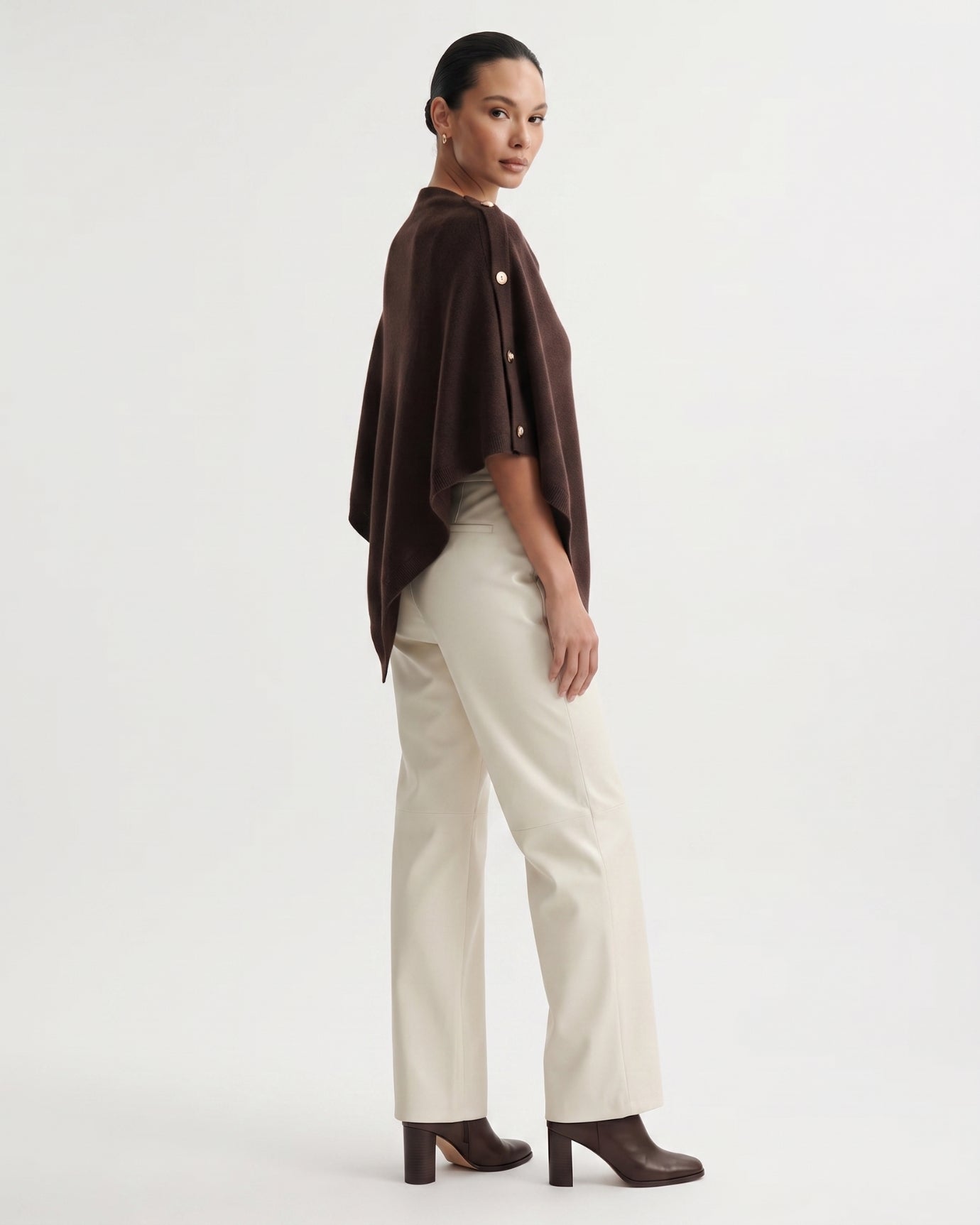 Kiara Cashmere Knit Triangle Shawl