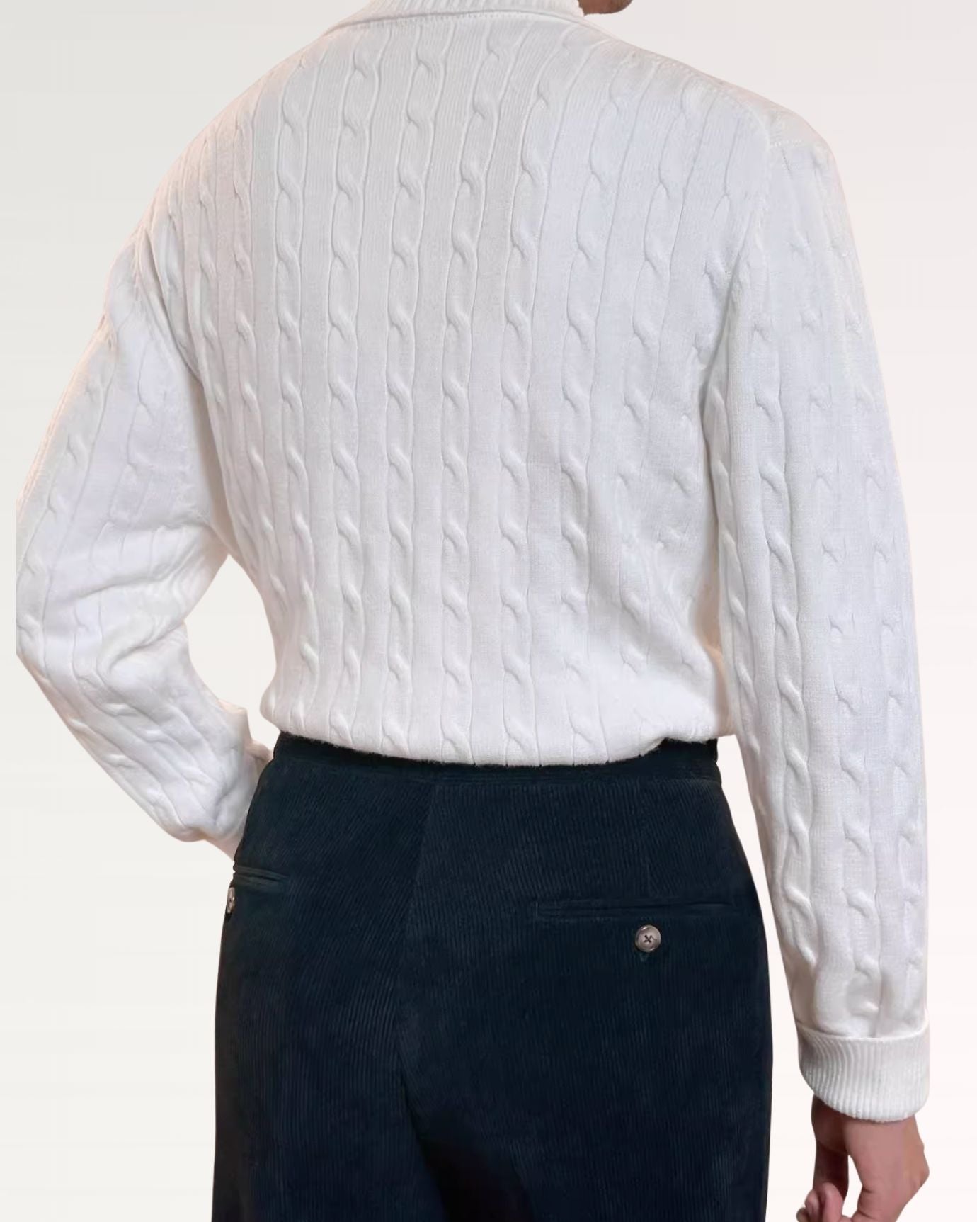 Back View Retro Sweater Zip