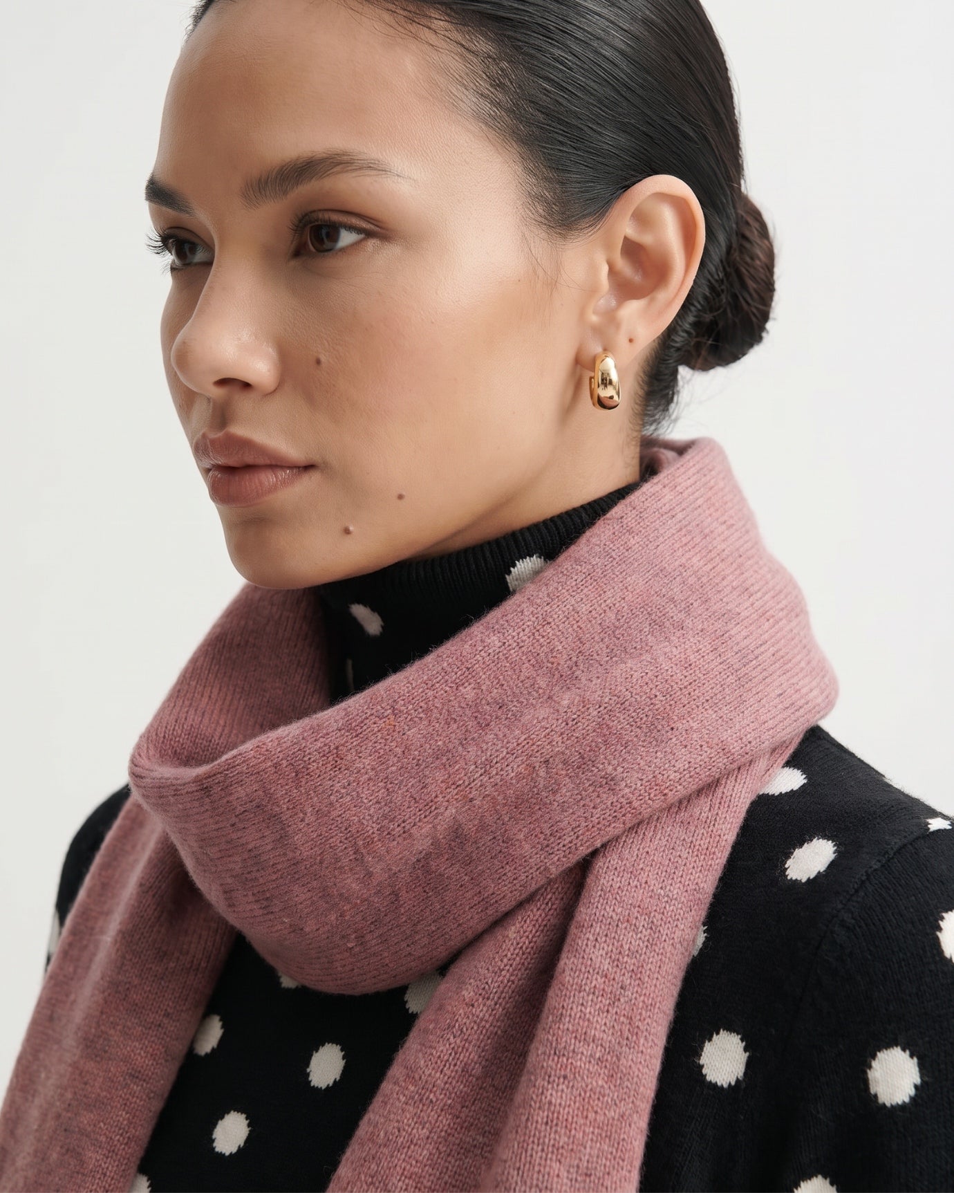 NY Cashmere Scarf Knitted
