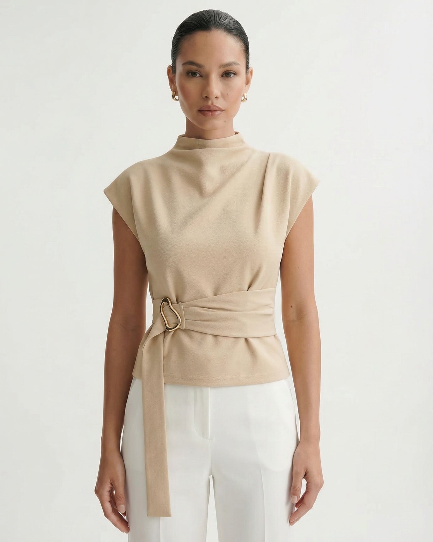 Short-Sleeve Off-White T-shirt top