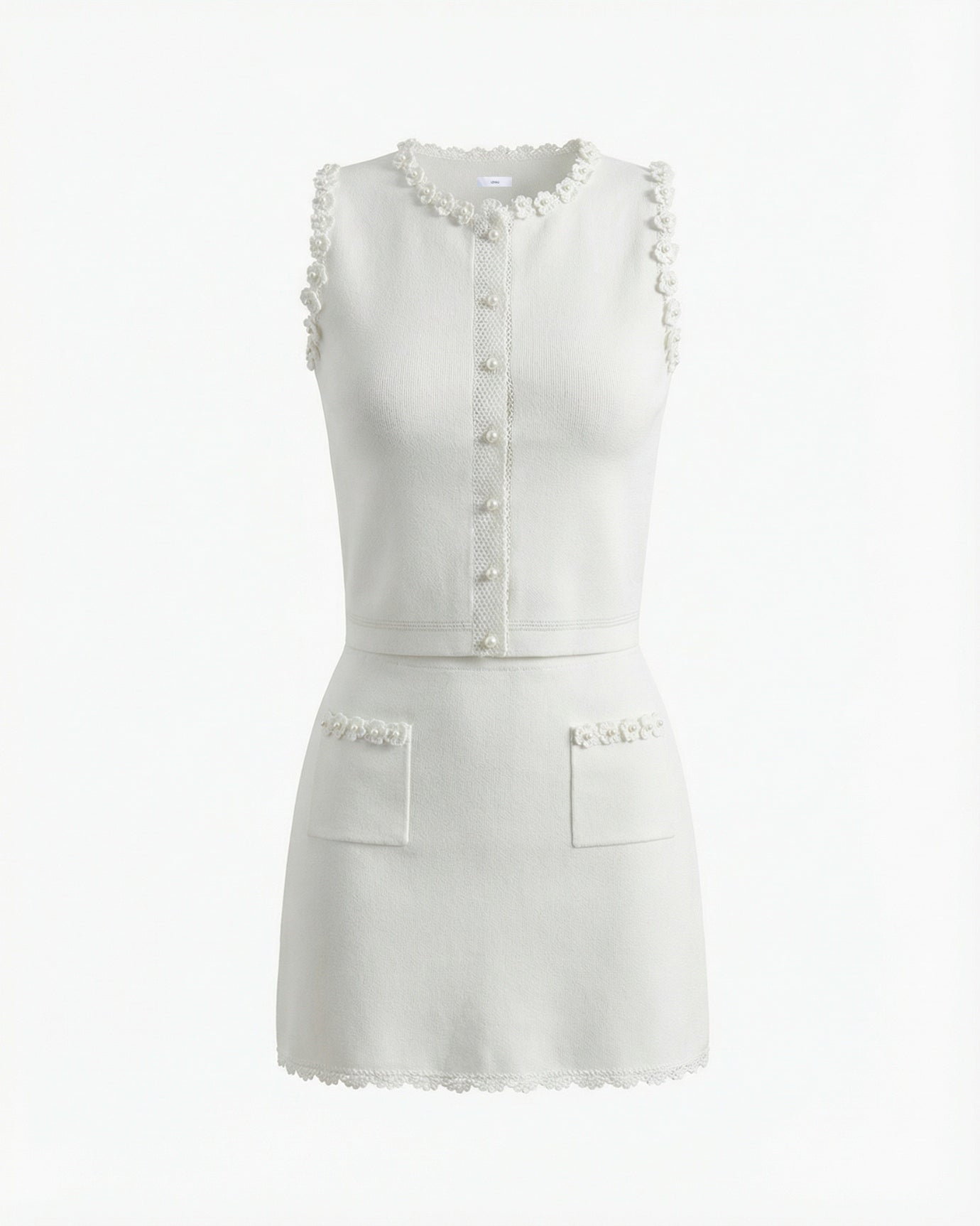 Divina High-end Set Top Knit Shirt & Half-length Skirt