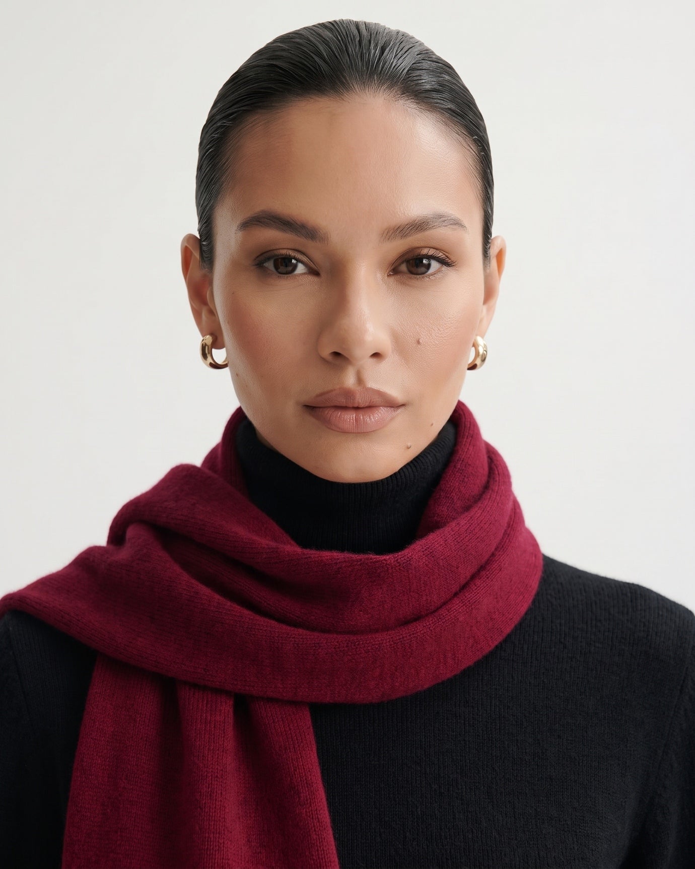 NY Cashmere Scarf Knitted