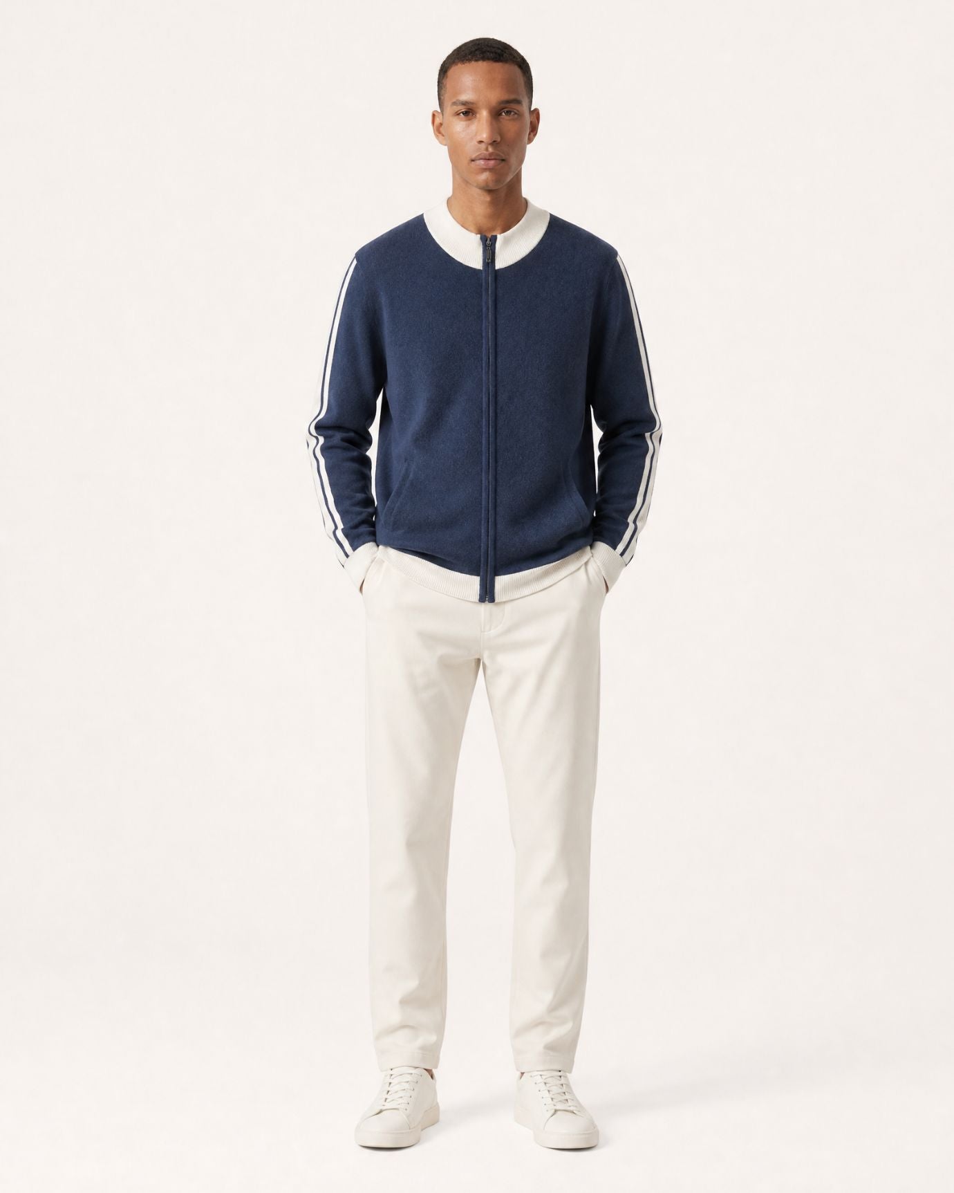 High-End Thick Cashmere Zip Cardigan Jacket Limited Edition