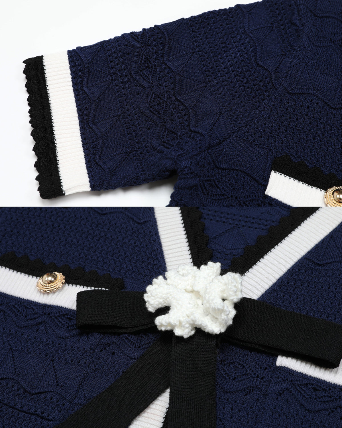 Diva Slim-Fit Knit Crewneck Set Top & Skirt