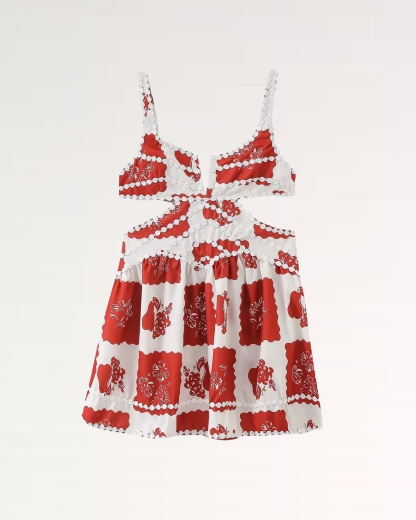 Red Vacation A-Line Dress