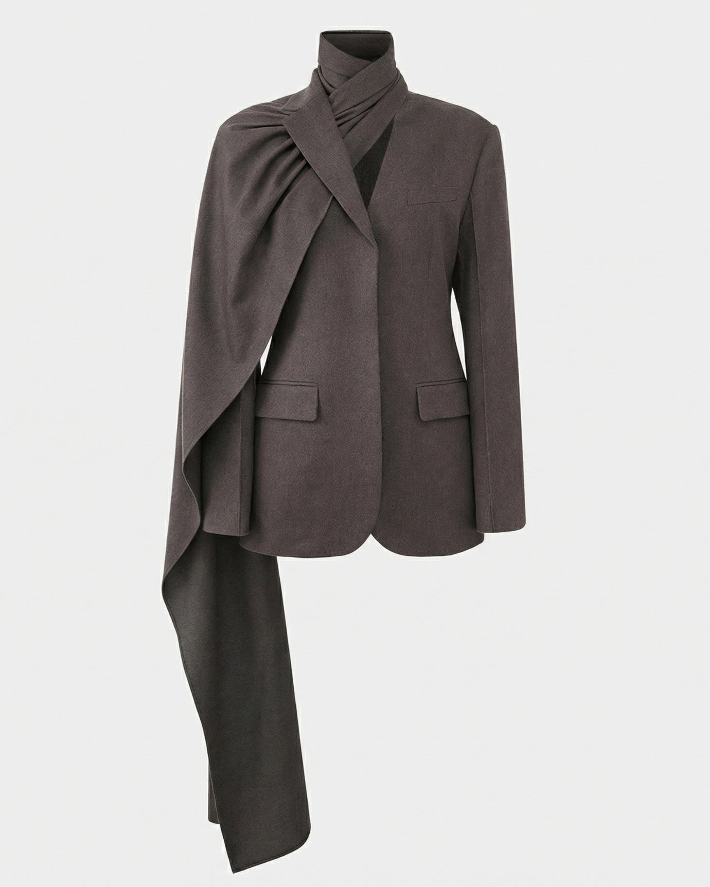 Suit Jacket Cut-out Scarces Blazer Woman