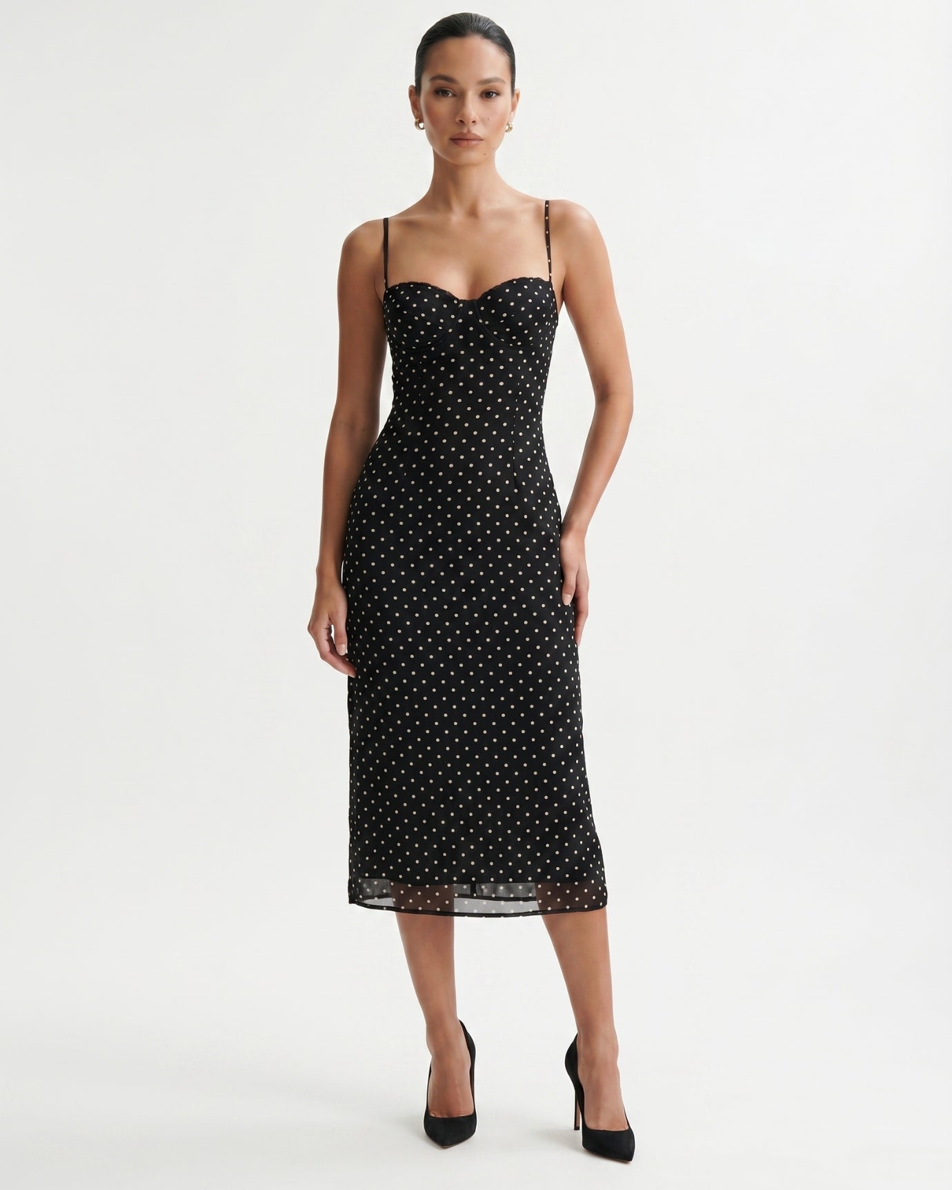 Polka Dot Midi Dress
