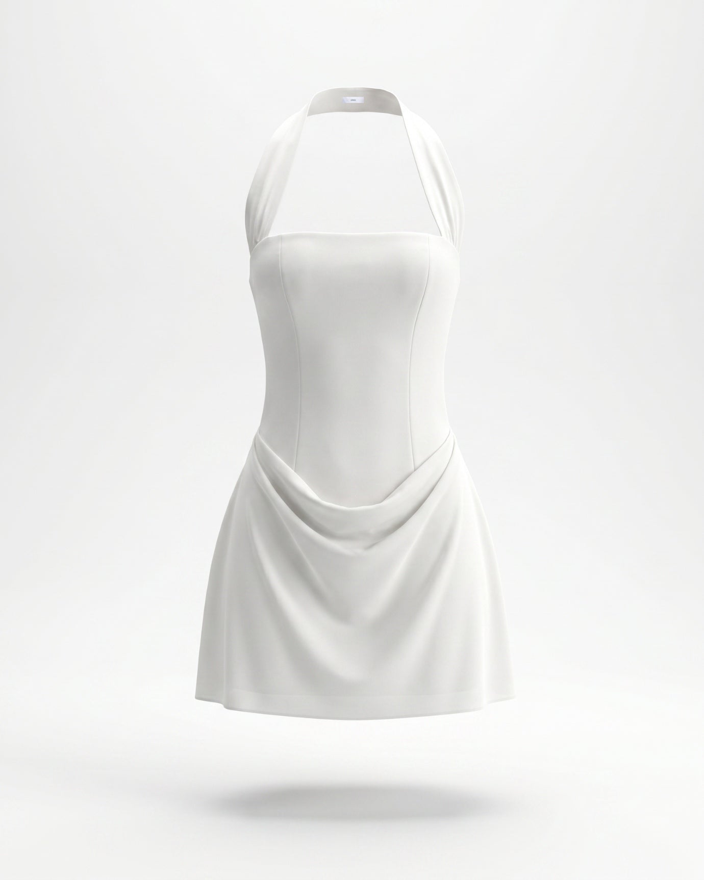 Lia Neckholder-Kleid mit eckigem Ausschnitt
