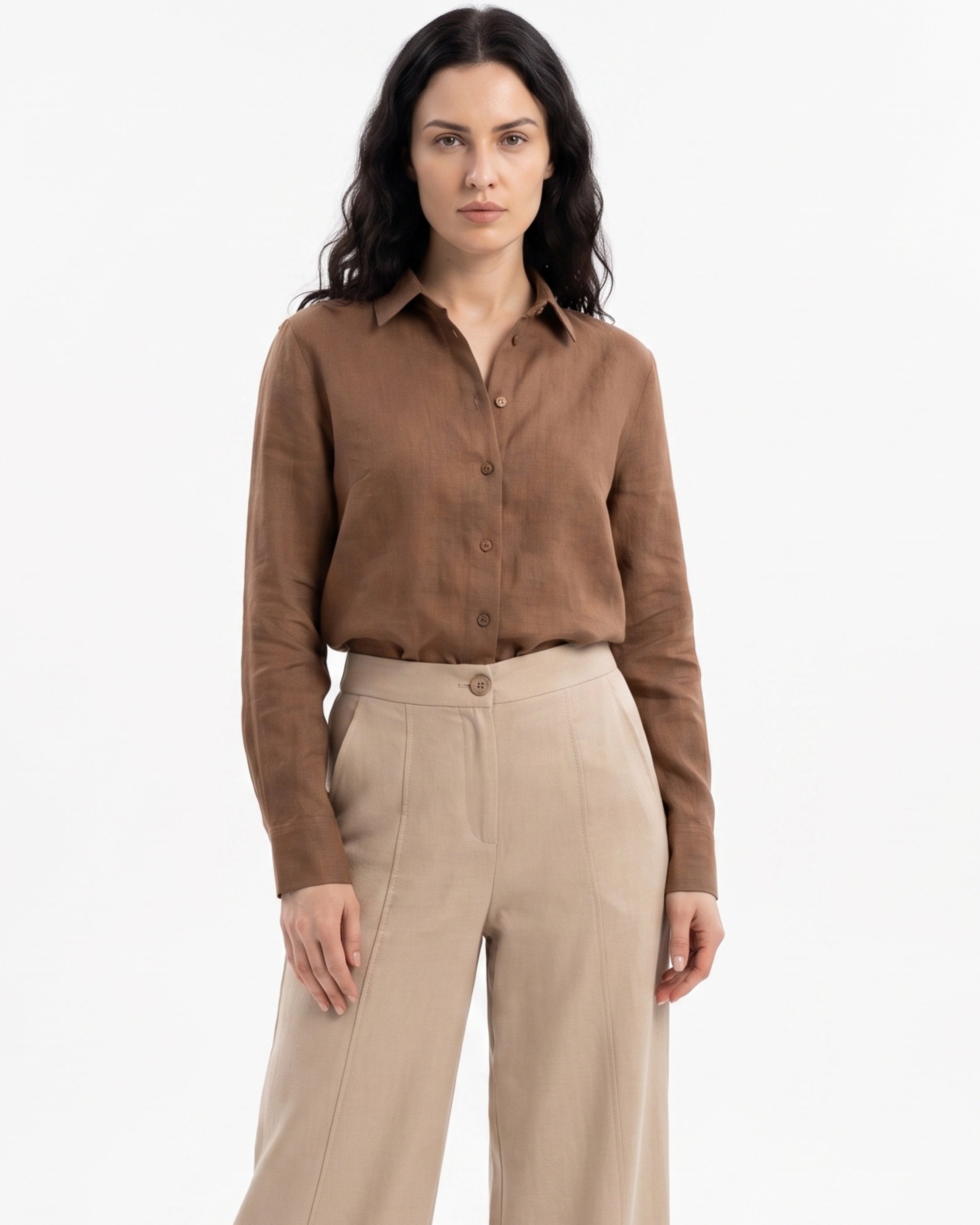 Lauren Wide Leg Linen Pants
