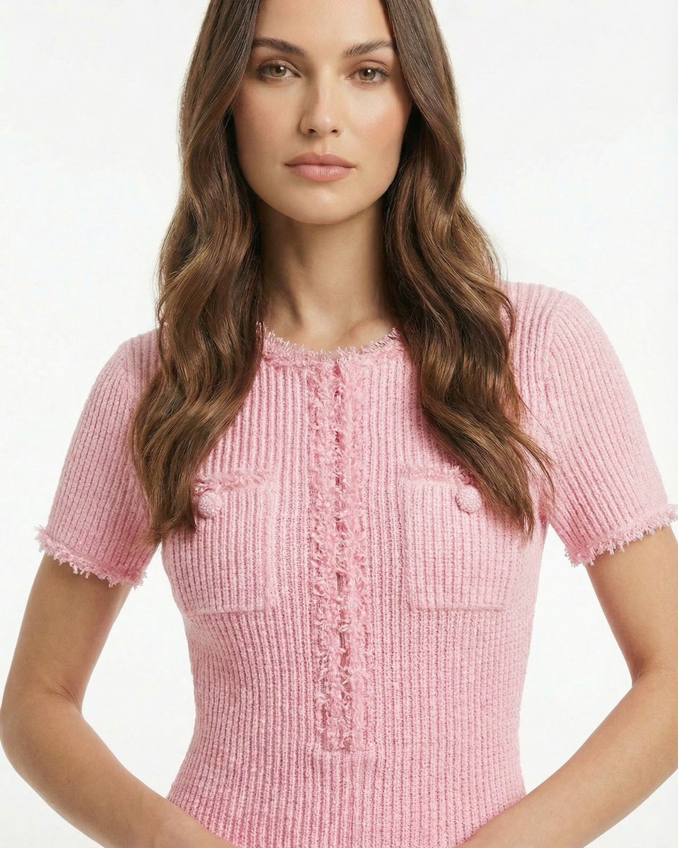 Rinna Hand-Beaded Knit Dress