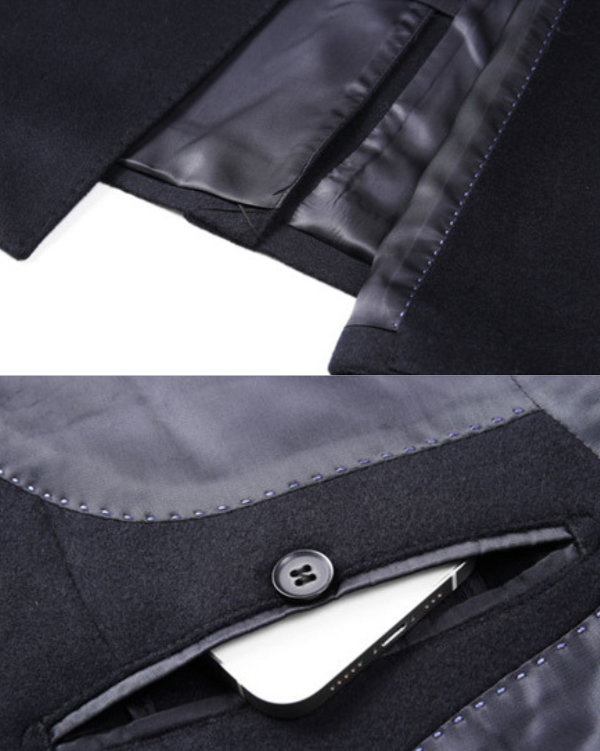 NY Double-Faced Silk and Cashmere Wool Topcoat