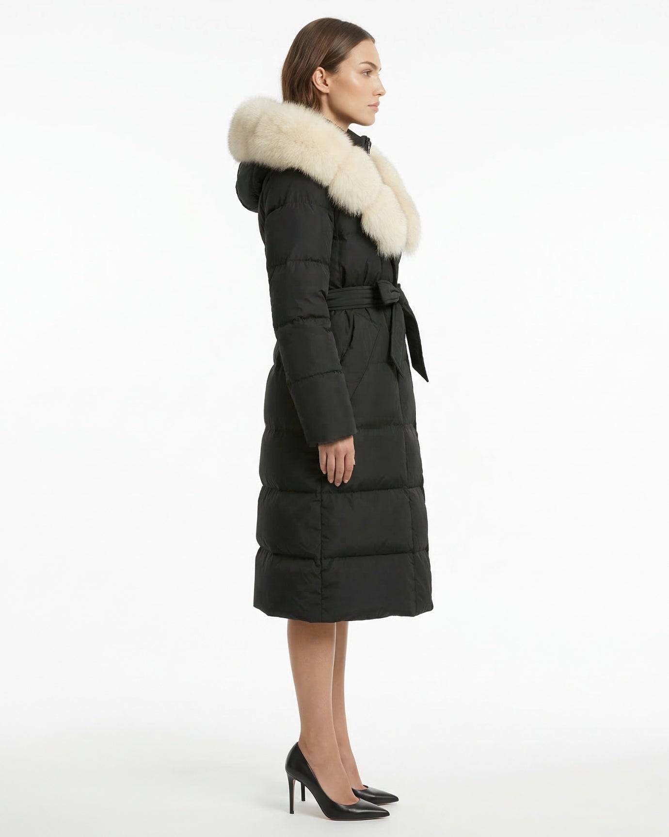 Kira Fox Fur Collar Down Coat