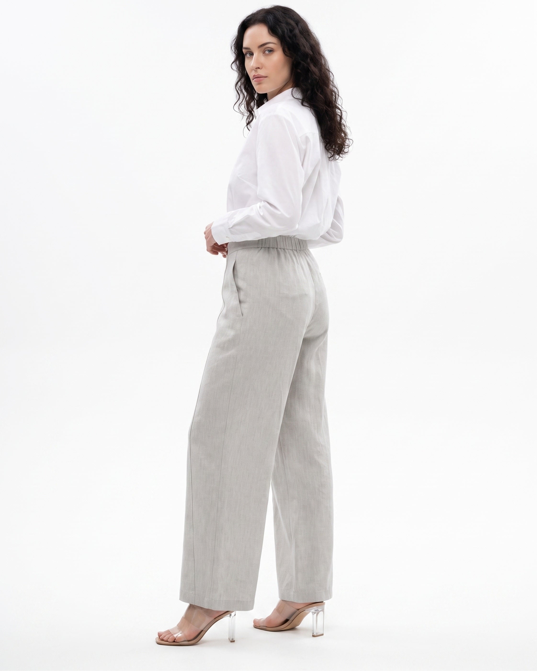Lauren Wide Leg Linen Pants