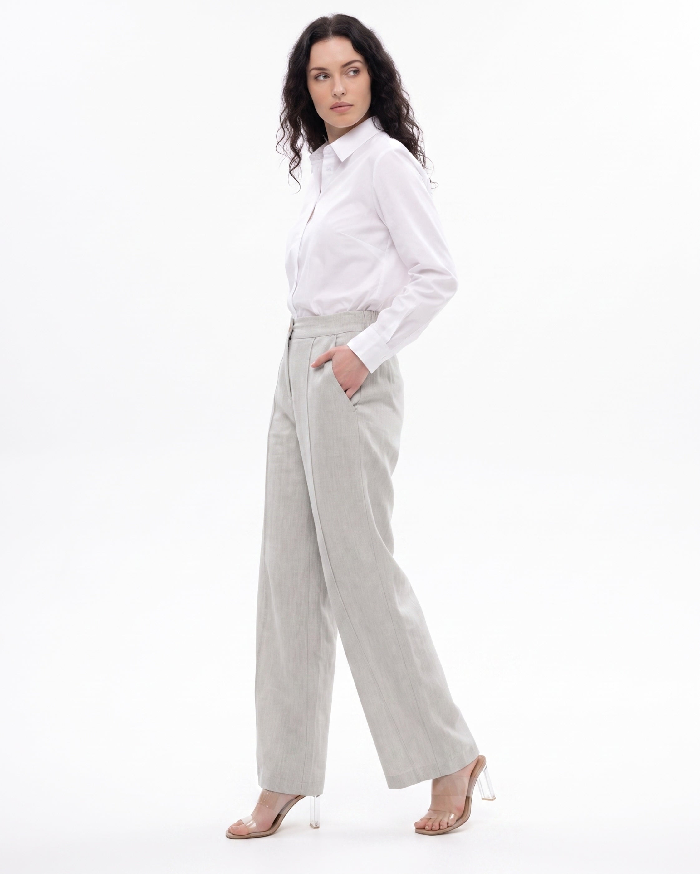 Lauren Wide Leg Linen Pants