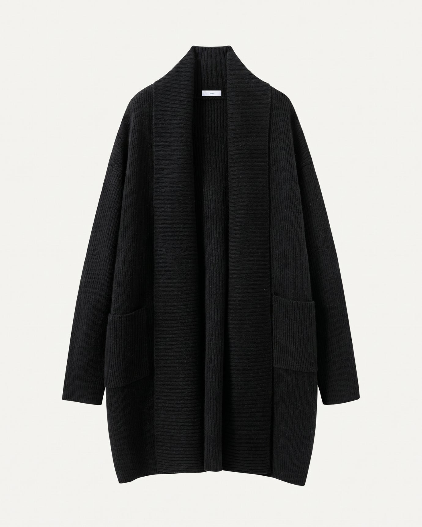 Cashmere Thickened Longline Lapel Cardigan