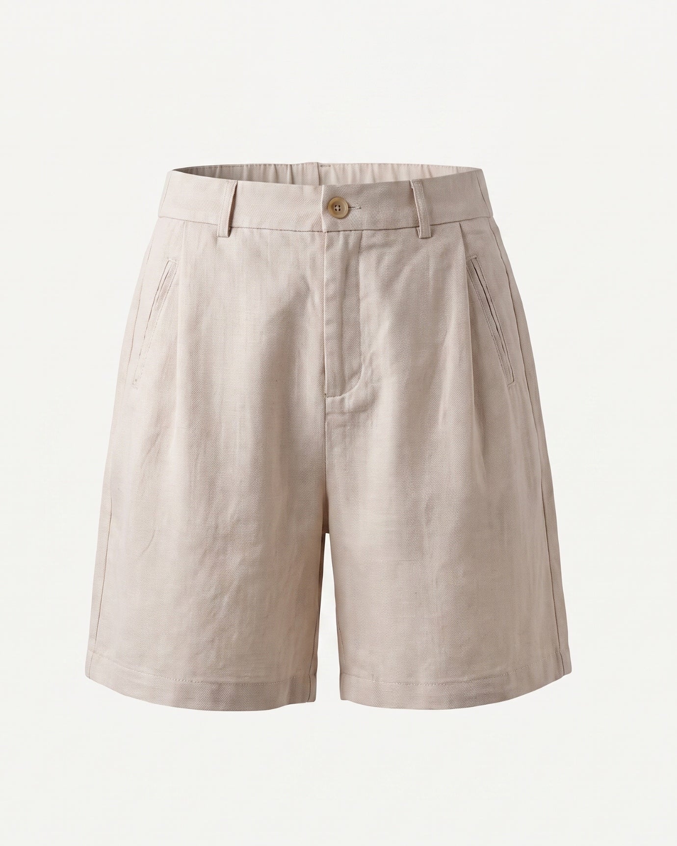 Old Money Woman Linen Shorts