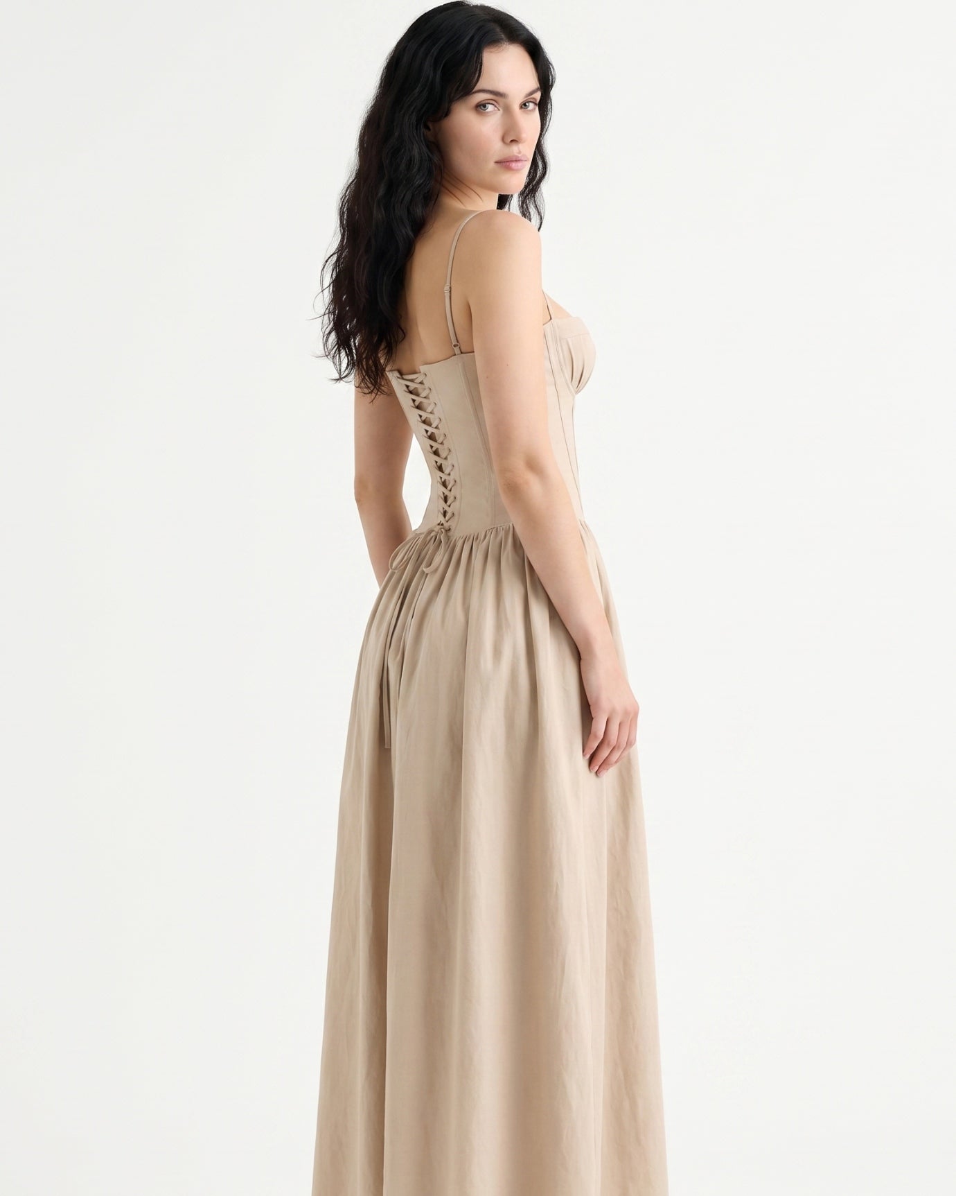 Elegant Santorini Strapless Dress